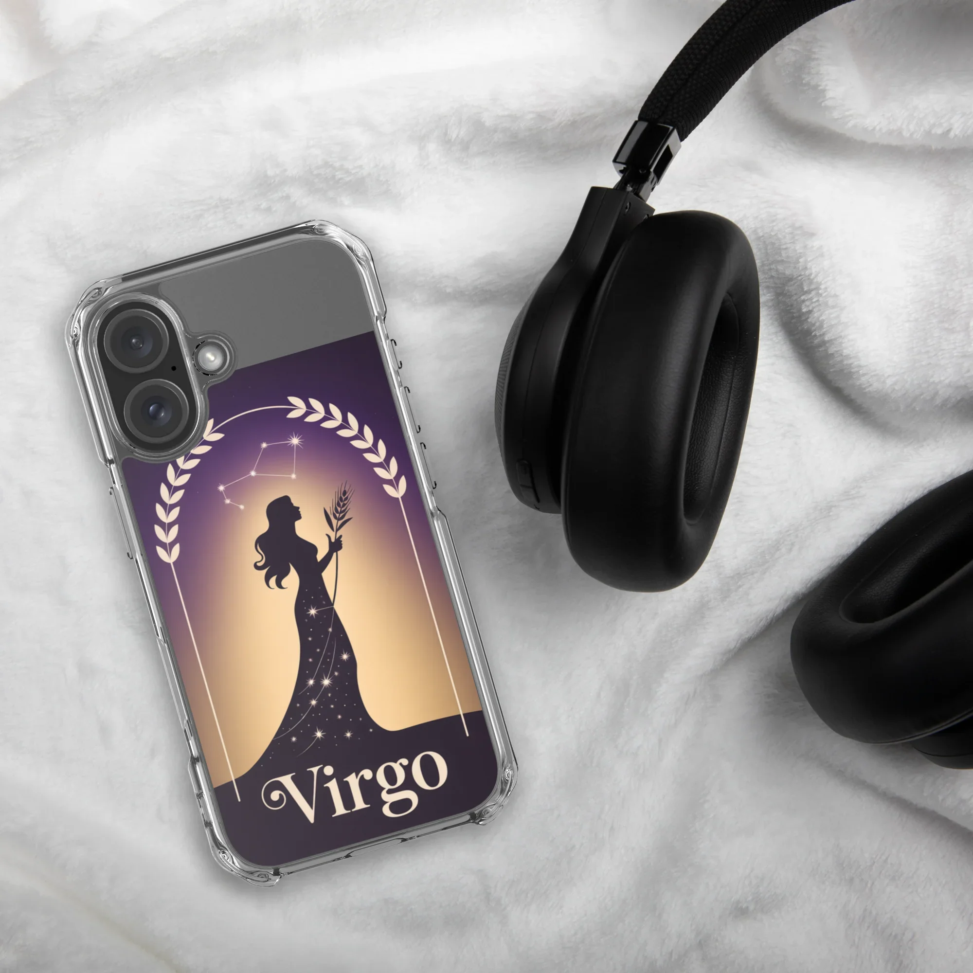 Virgo iPhone Case – Celestial Goddess Silhouette - RaZits