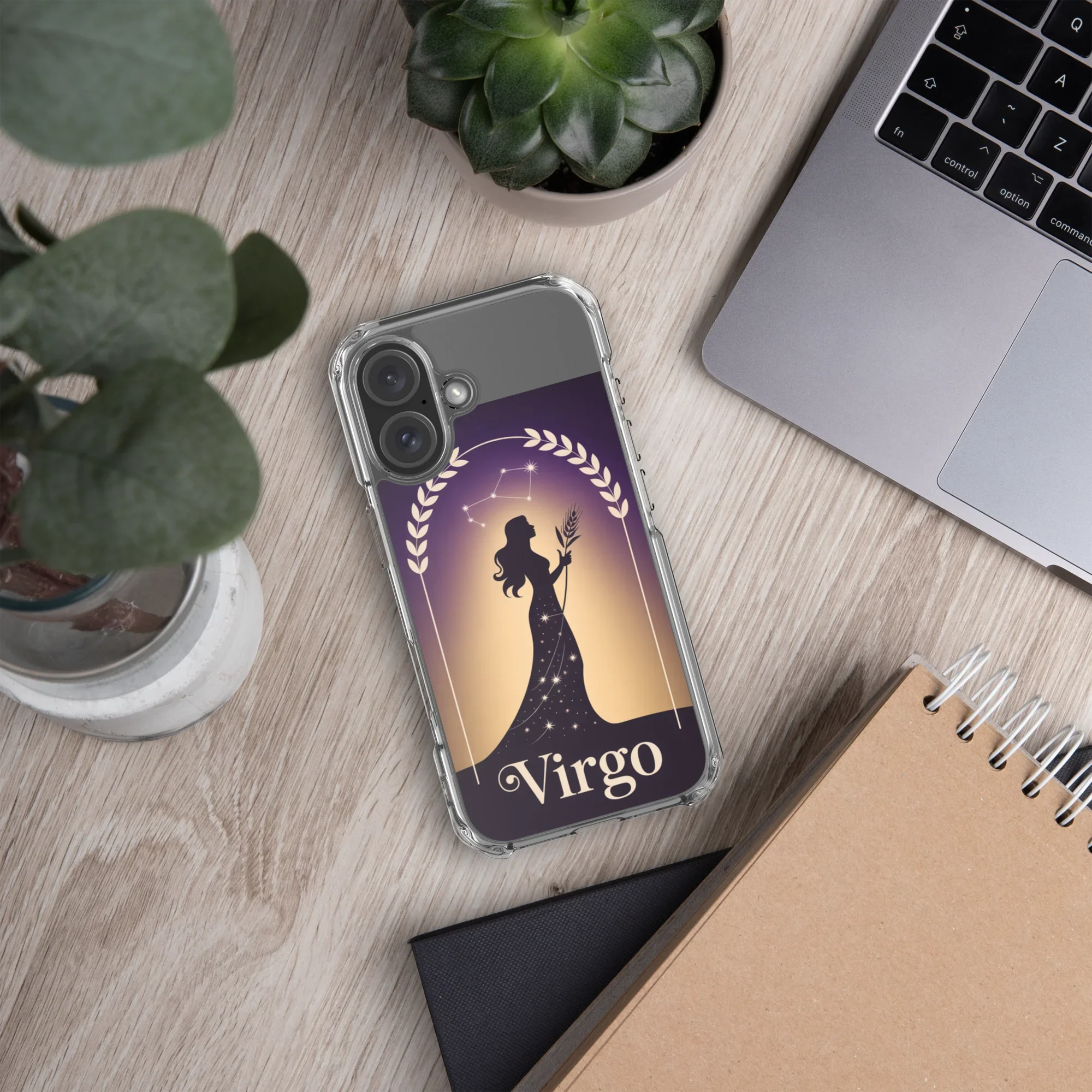 Virgo iPhone Case – Celestial Goddess Silhouette - RaZits