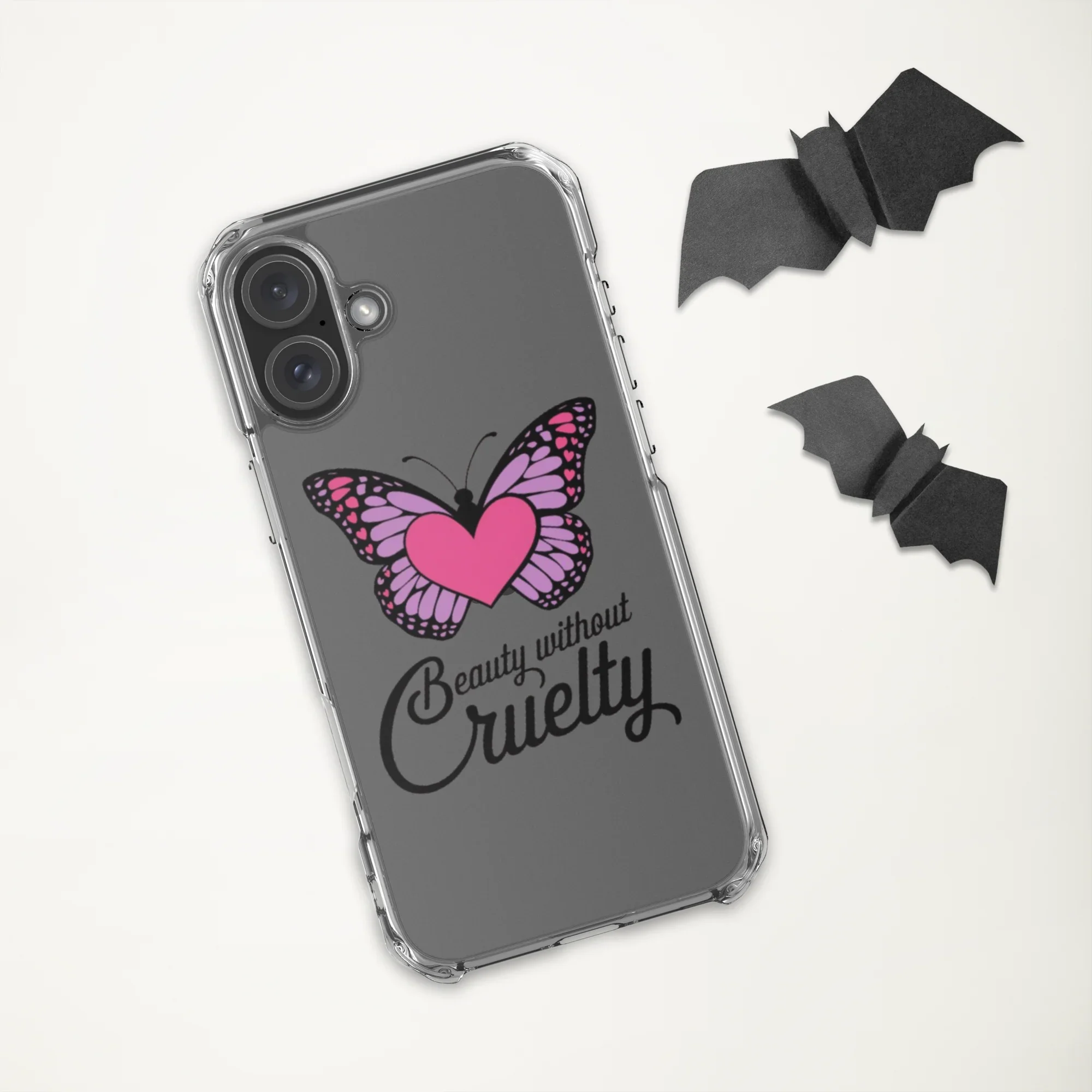 Beauty Without Cruelty Sticker – Pink & Purple Butterfly Decal - RaZits