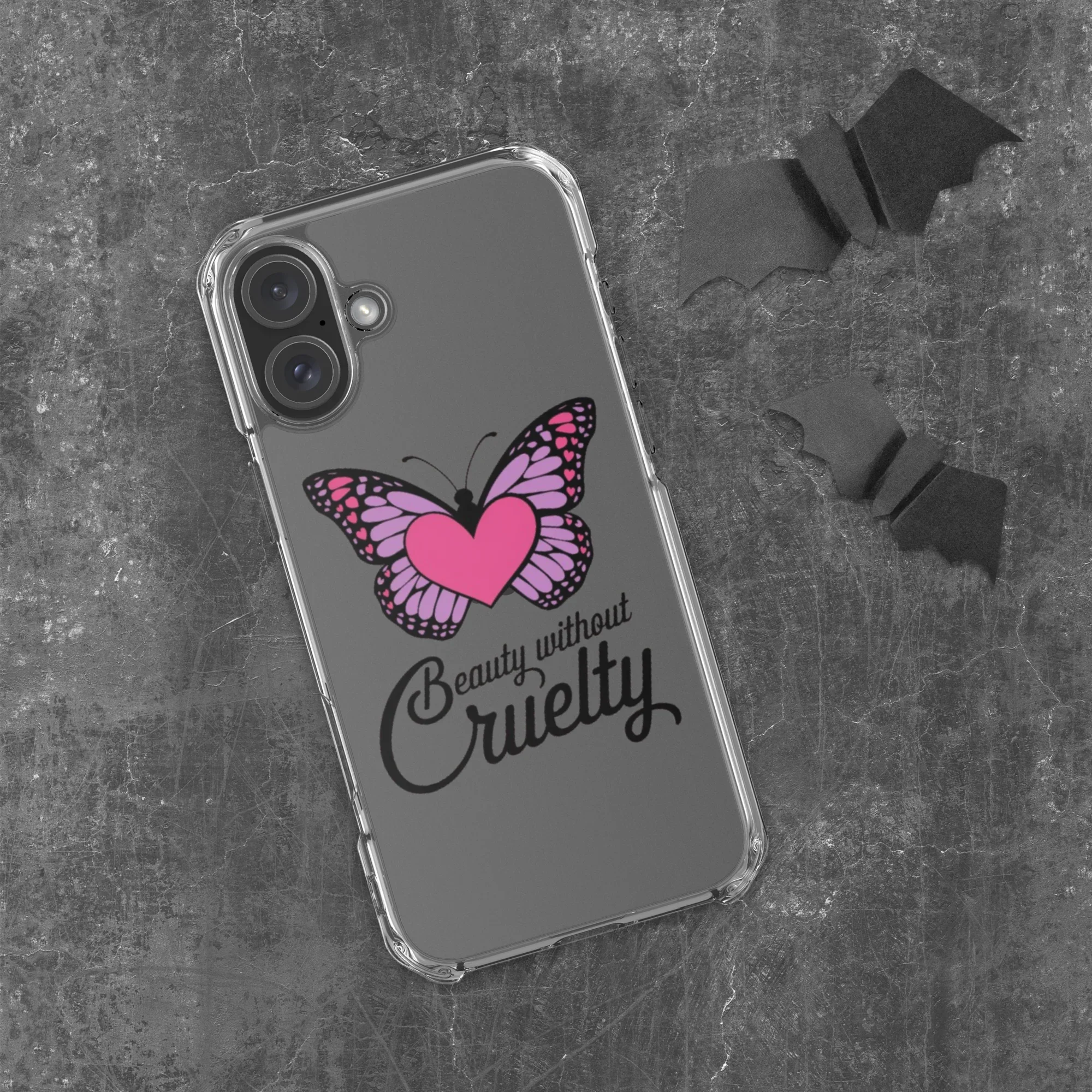 Beauty Without Cruelty Sticker – Pink & Purple Butterfly Decal - RaZits