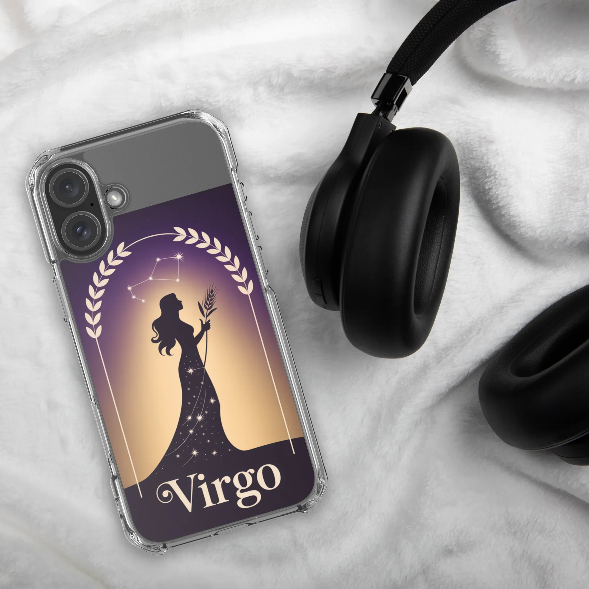 Virgo iPhone Case – Celestial Goddess Silhouette - RaZits