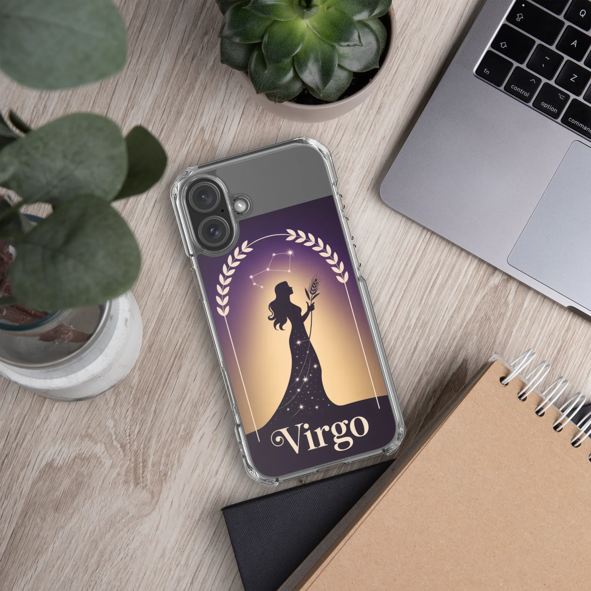 Virgo iPhone Case – Celestial Goddess Silhouette - RaZits