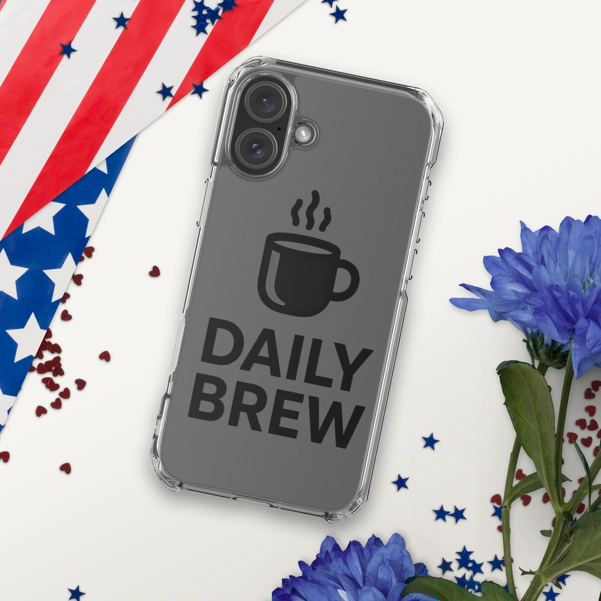 Daily Brew Phone Case – Bold Black Mug Design - RaZits