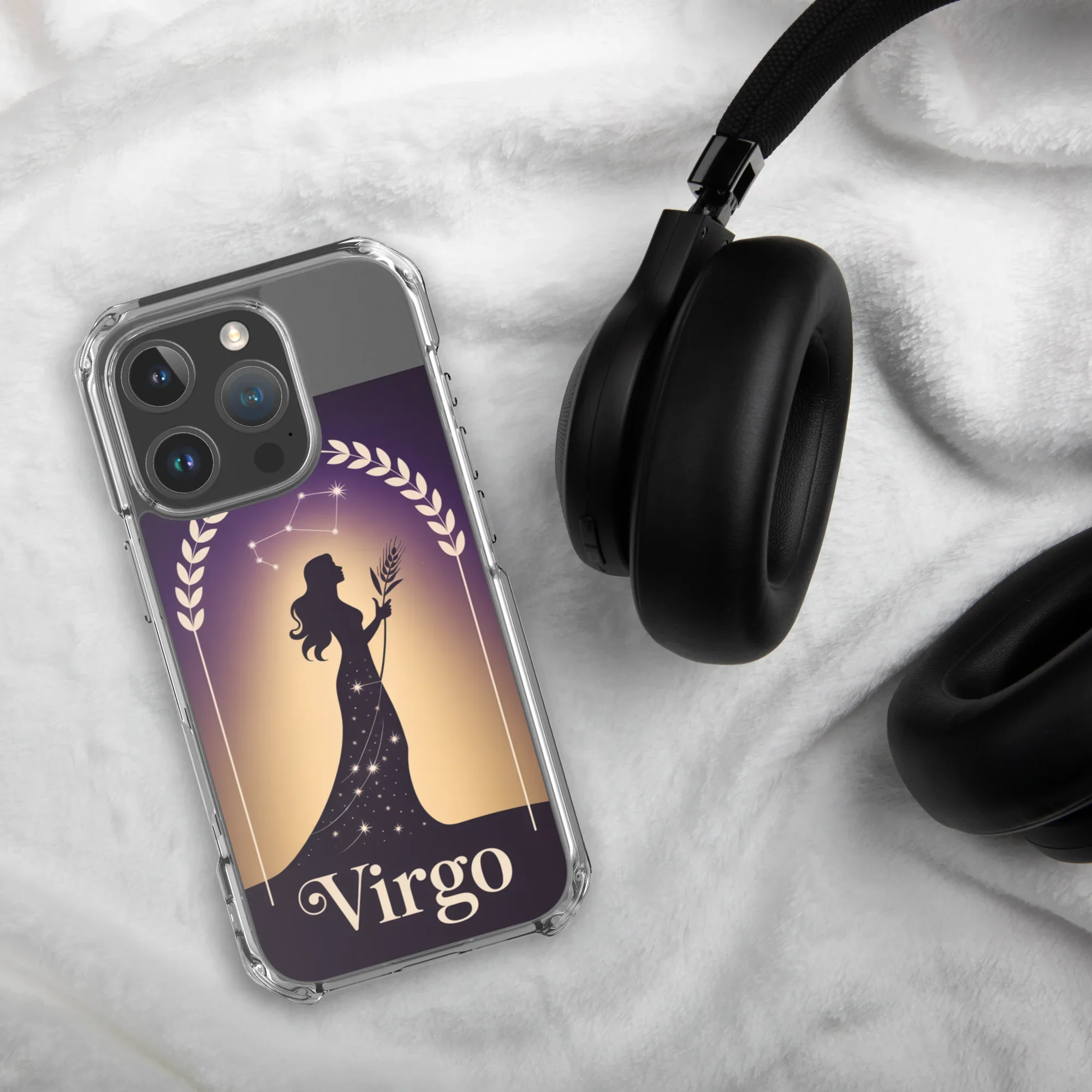Virgo iPhone Case – Celestial Goddess Silhouette - RaZits