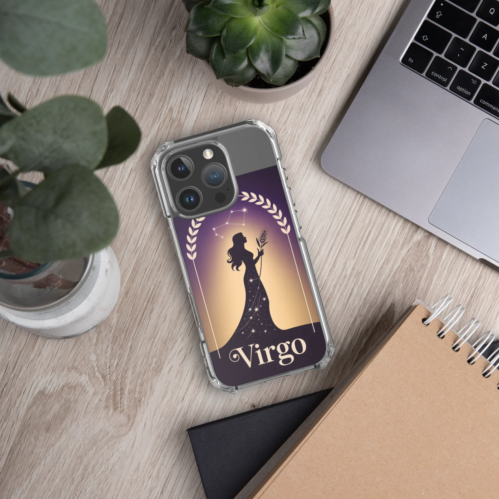 Virgo iPhone Case – Celestial Goddess Silhouette - RaZits