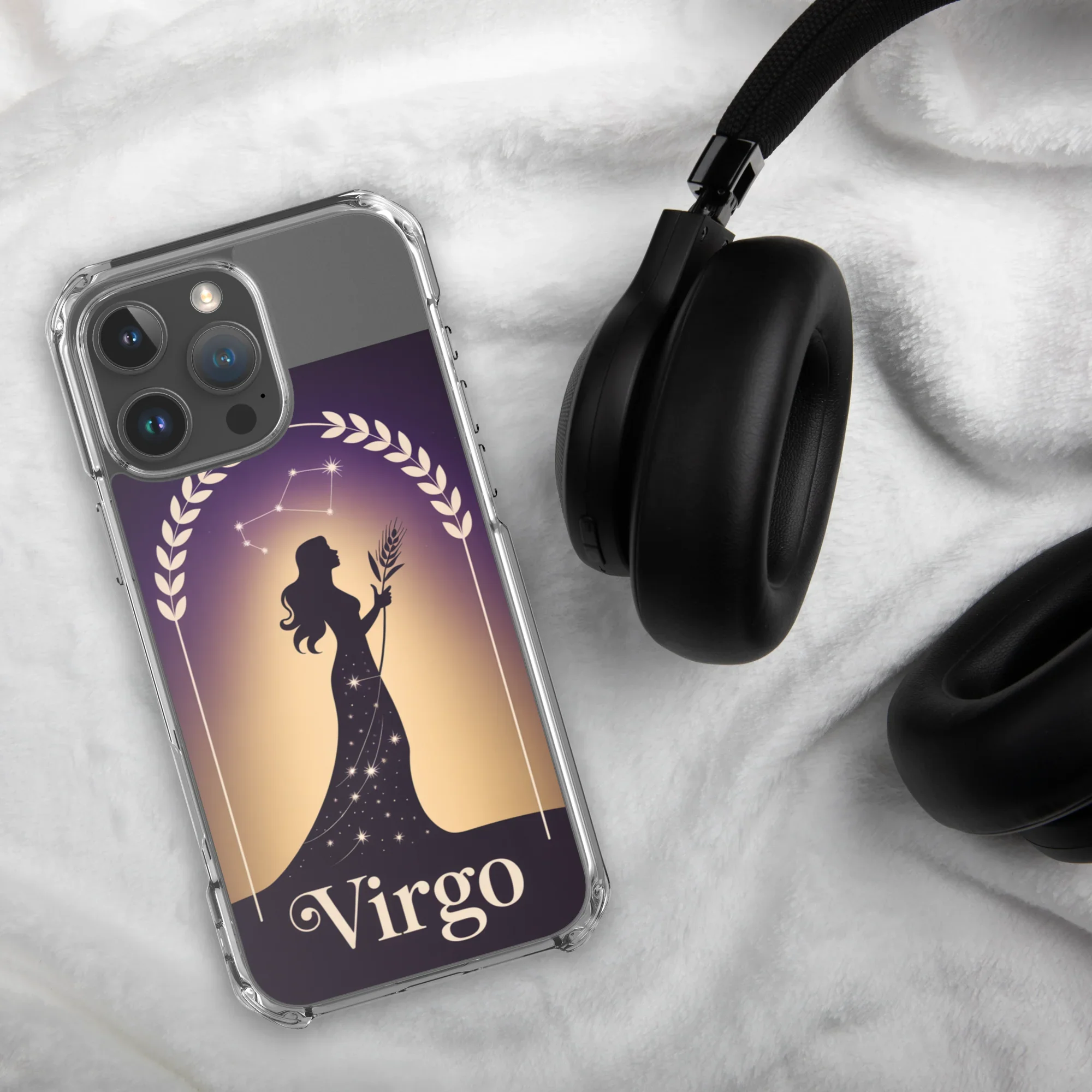 Virgo iPhone Case – Celestial Goddess Silhouette - RaZits