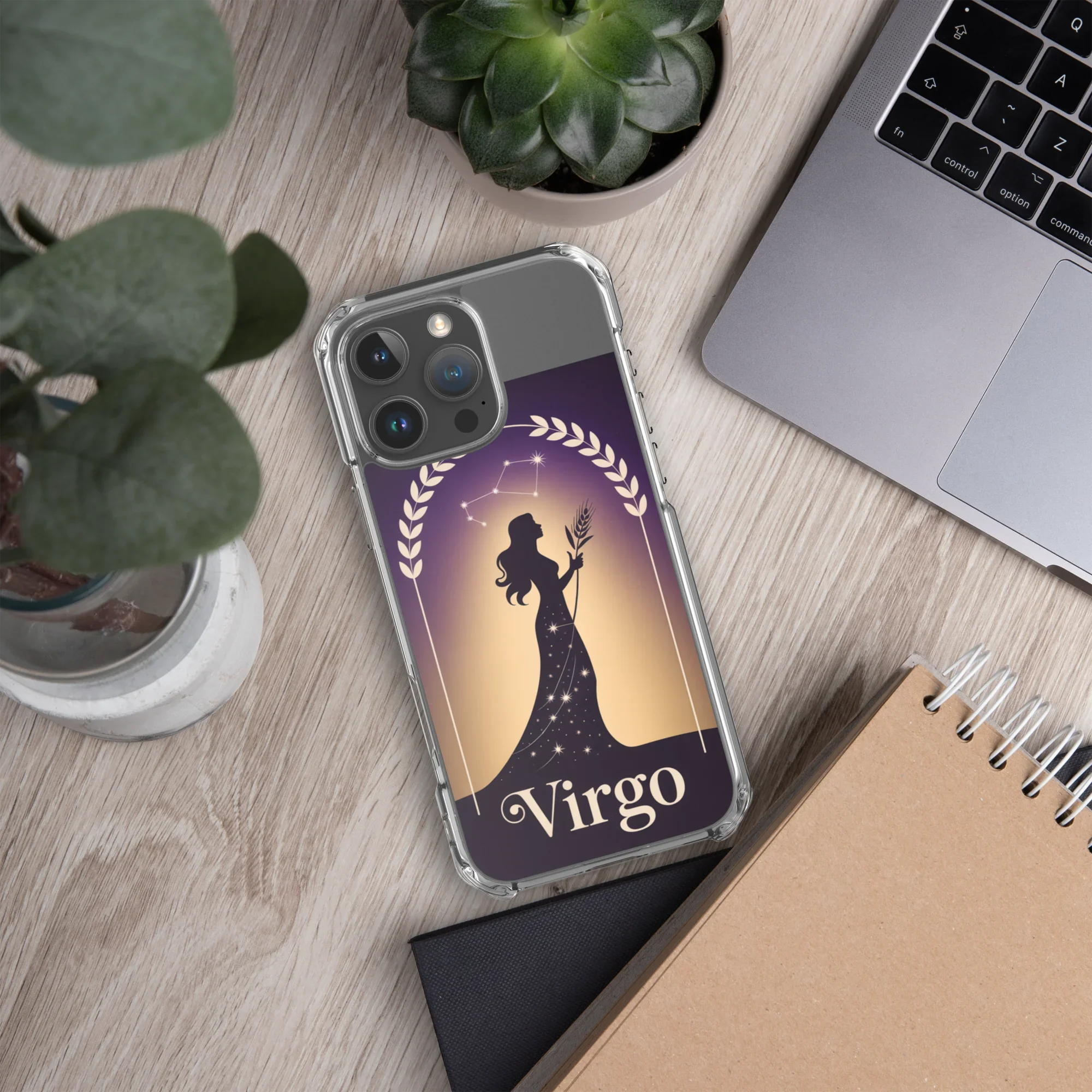 Virgo iPhone Case – Celestial Goddess Silhouette - RaZits
