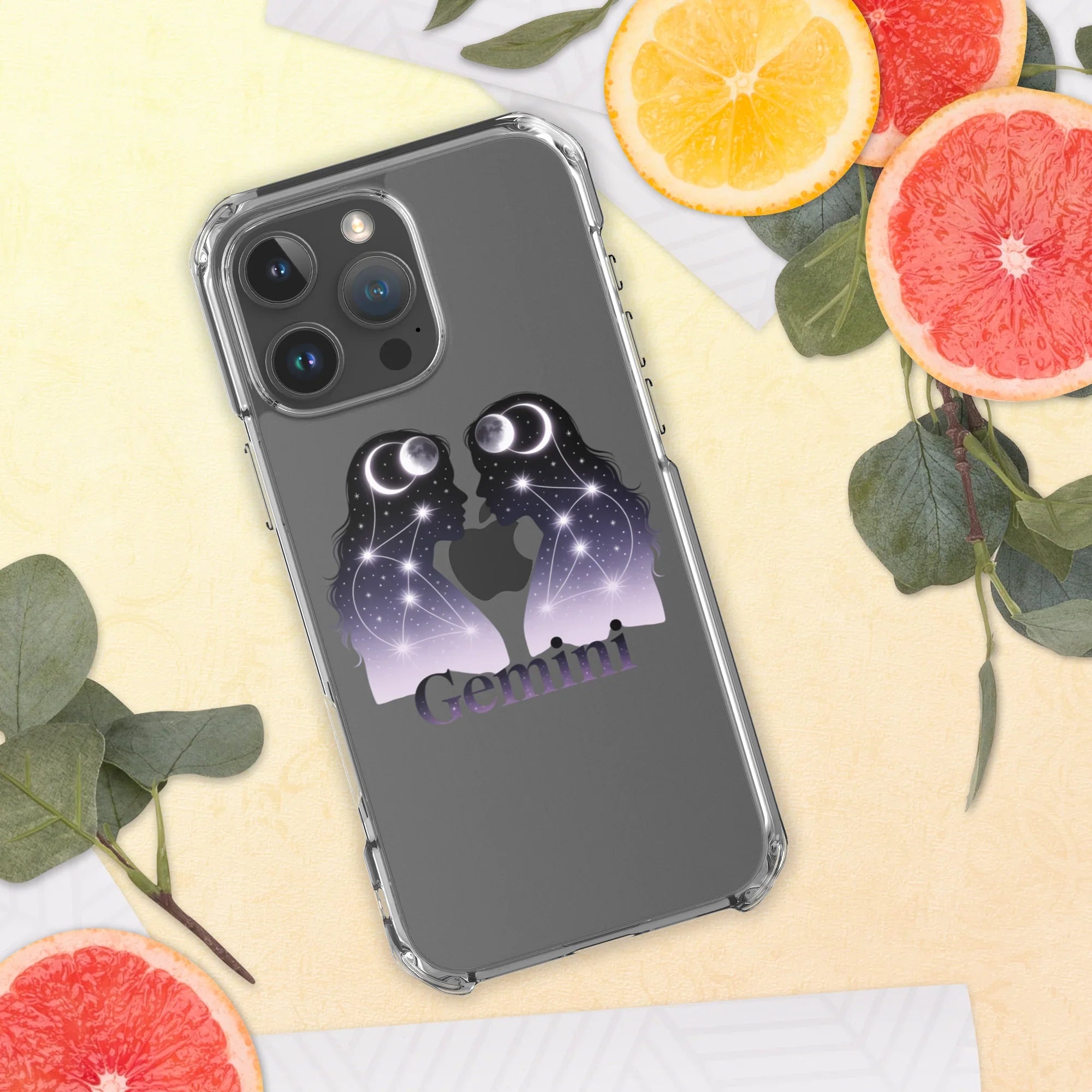 Gemini iPhone Case – Twin Lunar Reflections - RaZits