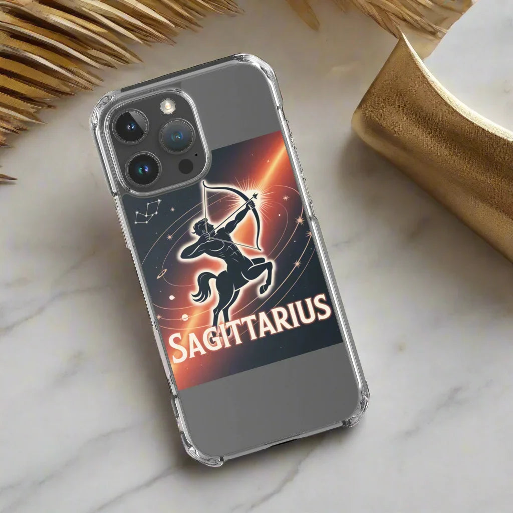 Sagittarius iPhone Case – Cosmic Archer Galaxy Shot - RaZits
