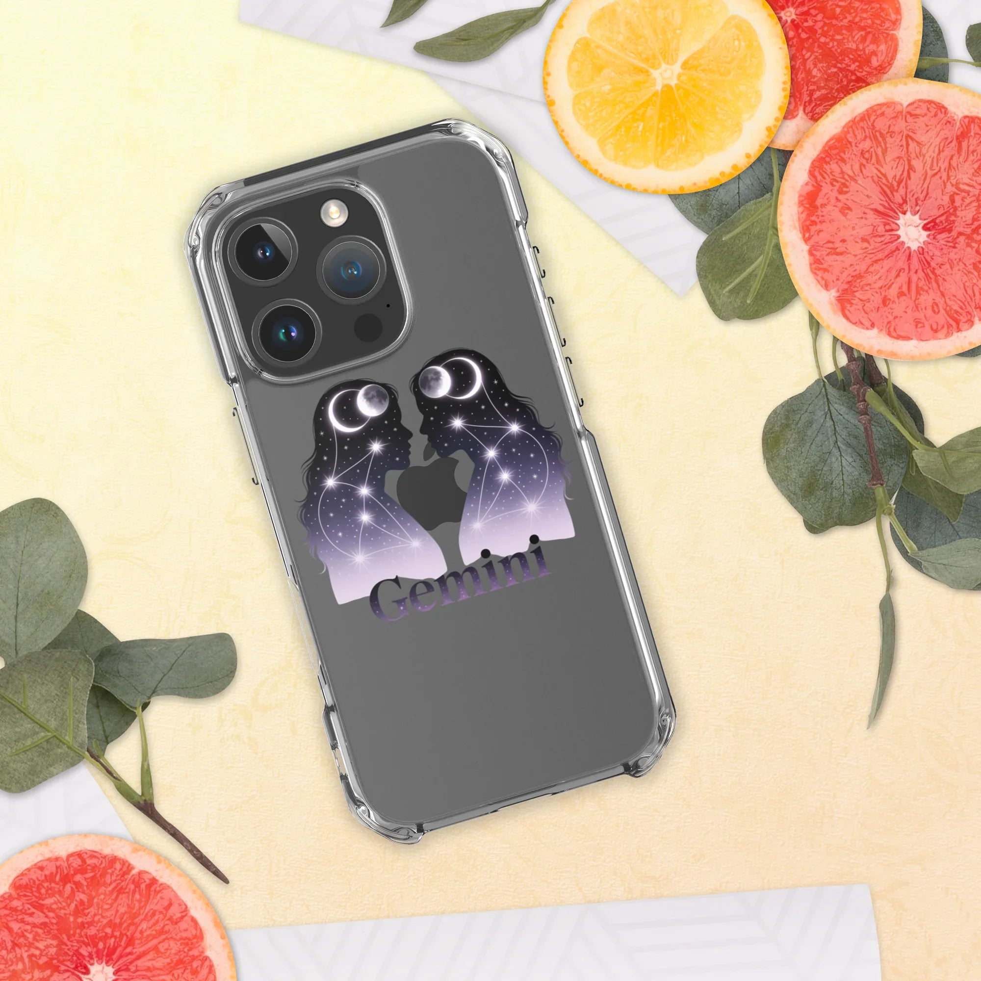 Gemini iPhone Case – Twin Lunar Reflections - RaZits