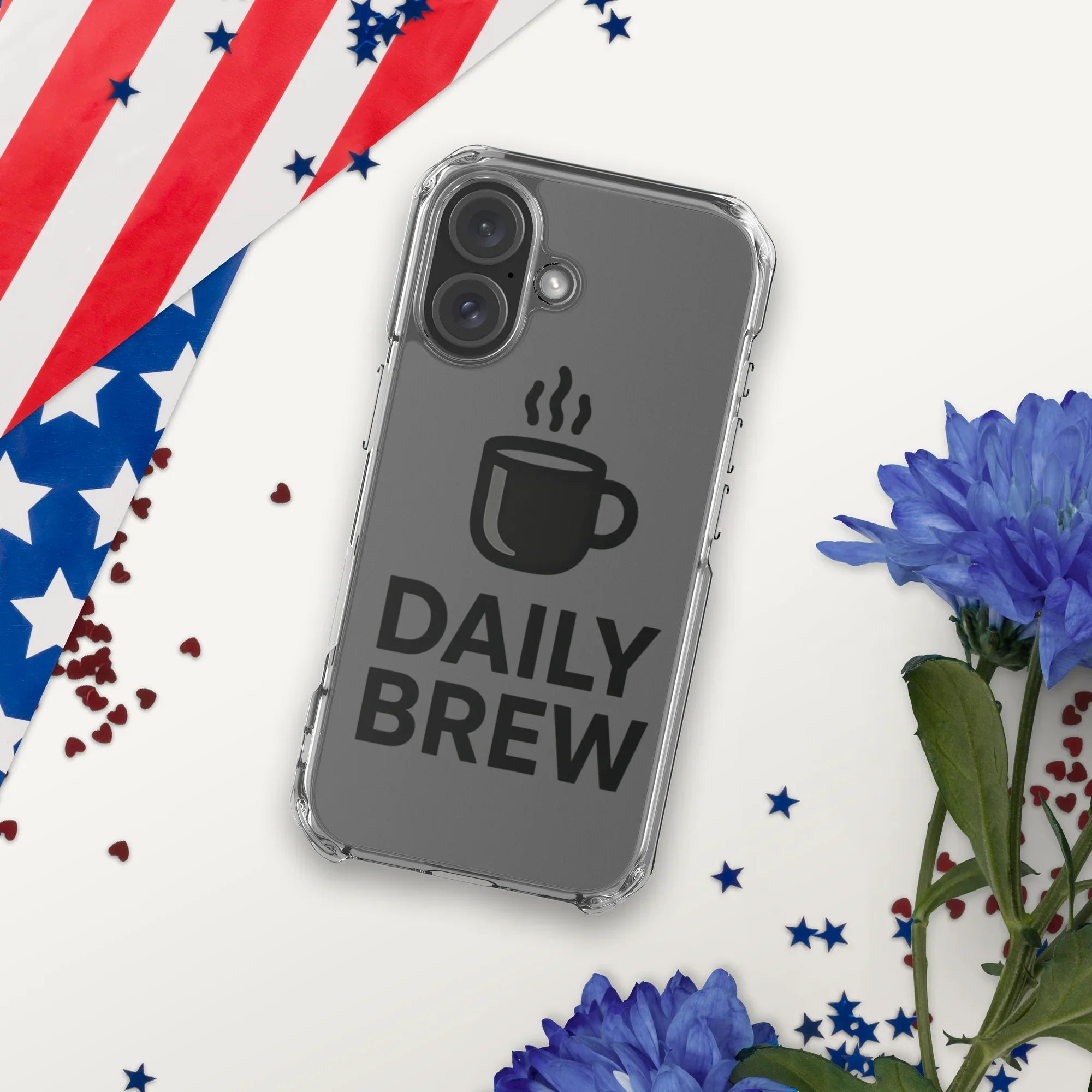 Daily Brew Phone Case – Bold Black Mug Design - RaZits
