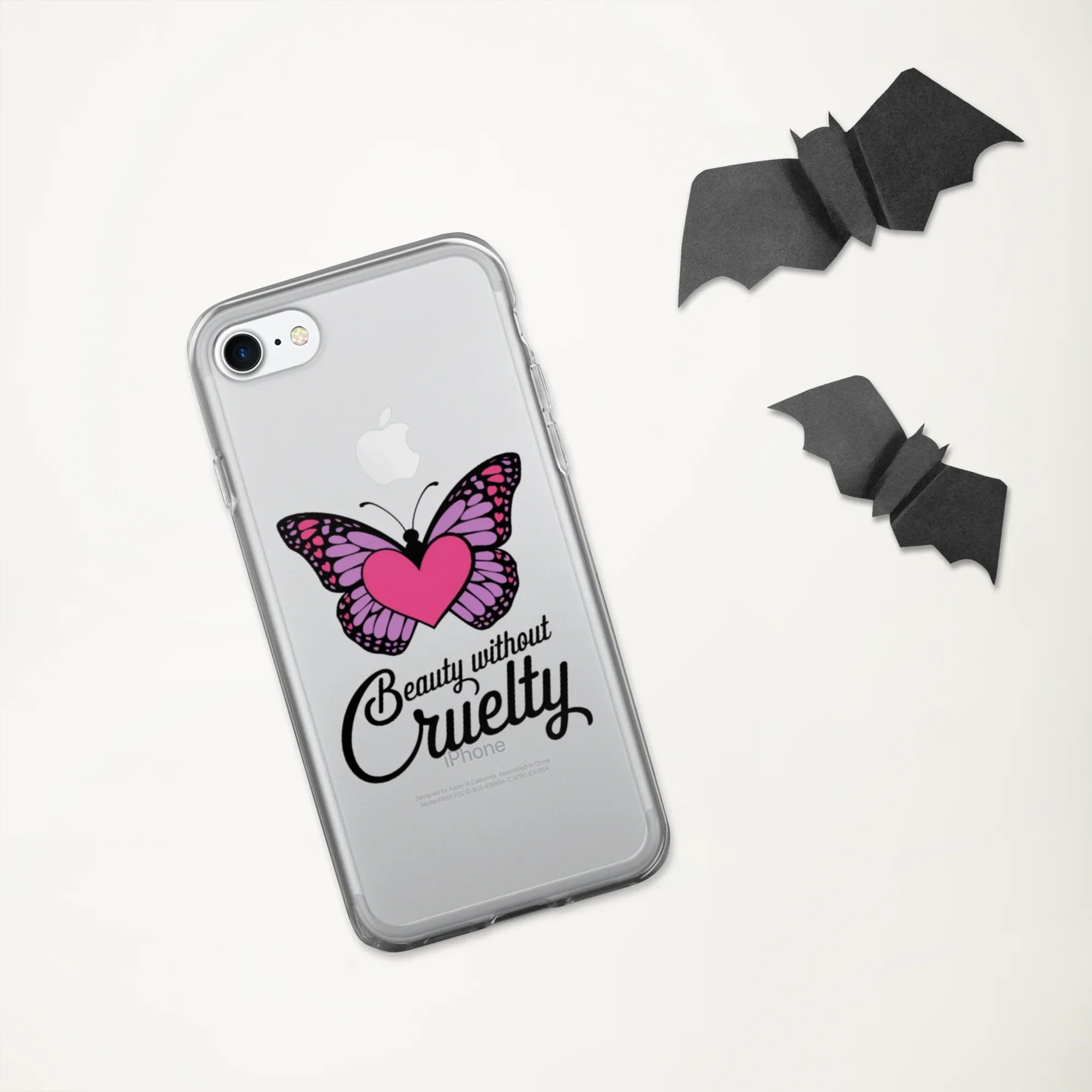 Beauty Without Cruelty Sticker – Pink & Purple Butterfly Decal - RaZits