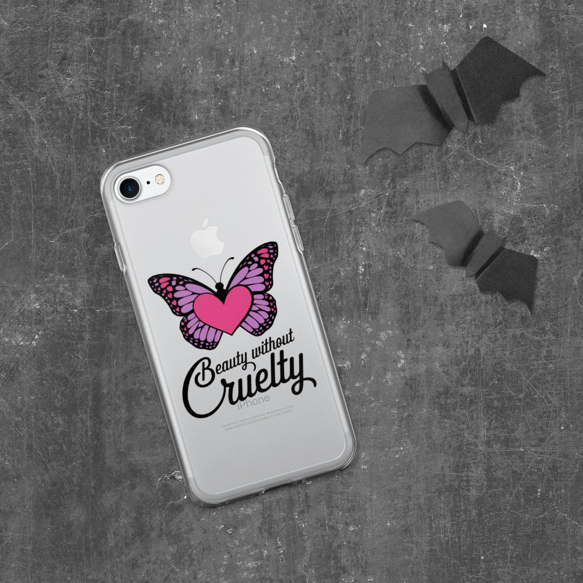 Beauty Without Cruelty Sticker – Pink & Purple Butterfly Decal - RaZits