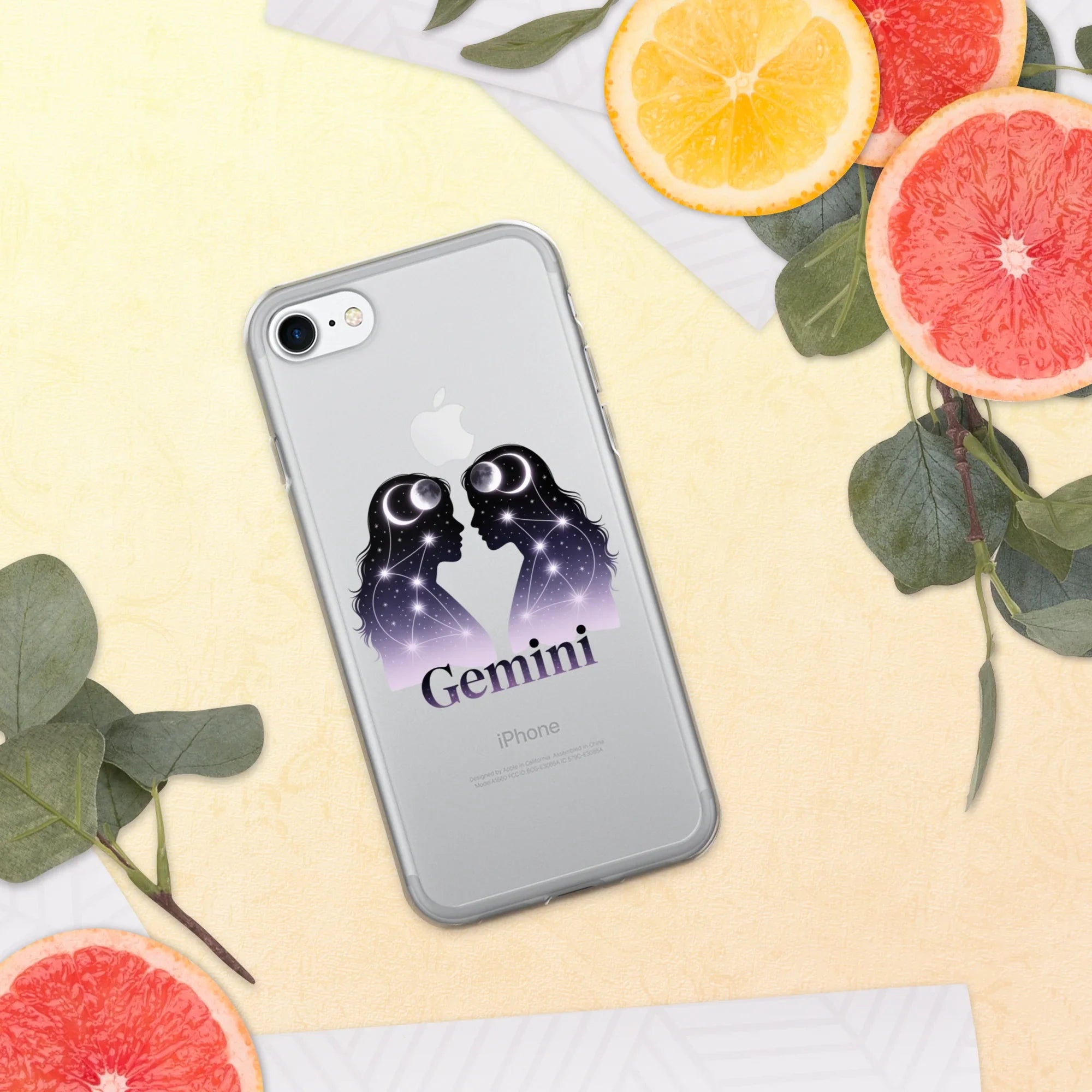 Gemini iPhone Case – Twin Lunar Reflections - RaZits