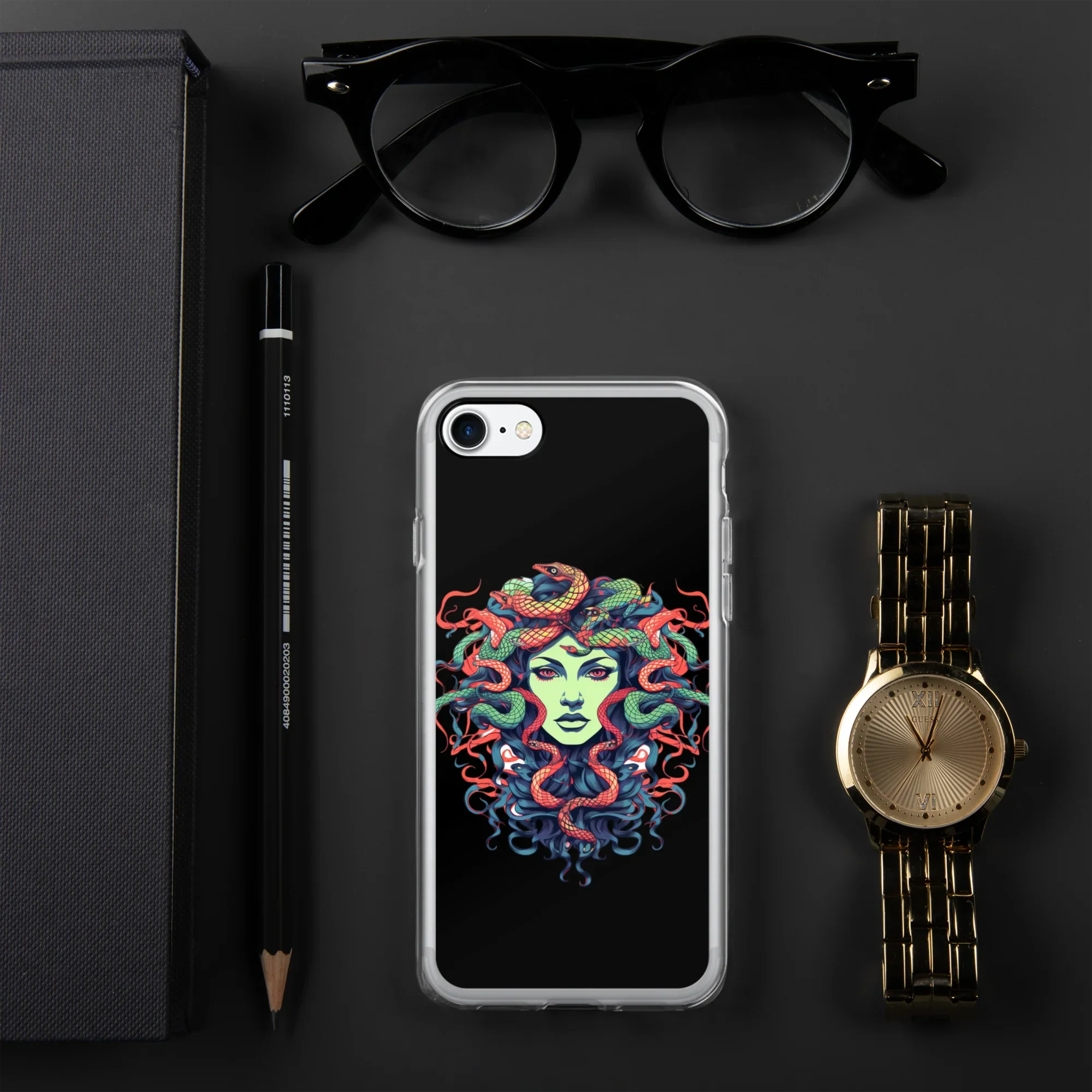Medusa iPhone Case – Colorful Mythical Art Phone Cover - RaZits