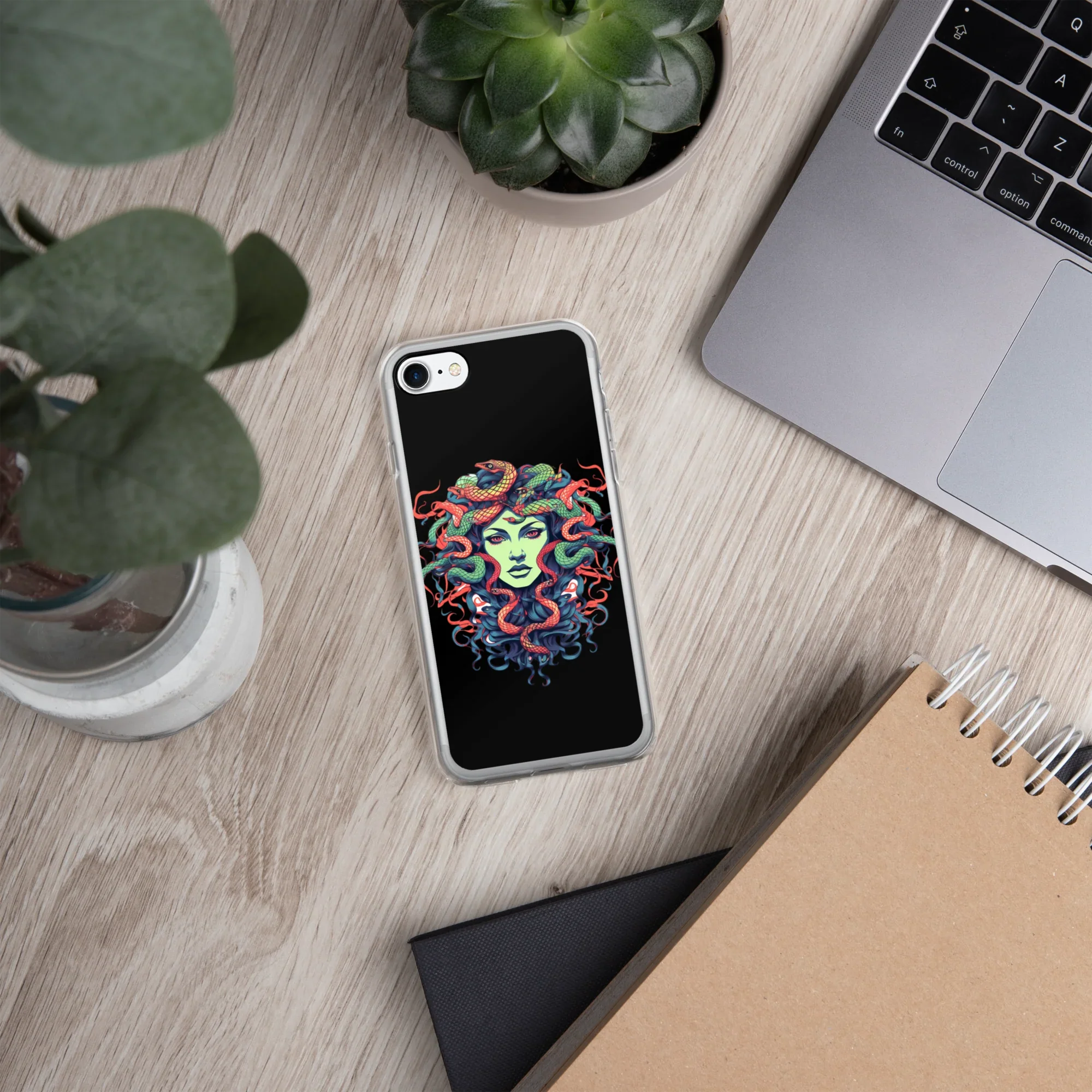 Medusa iPhone Case – Colorful Mythical Art Phone Cover - RaZits