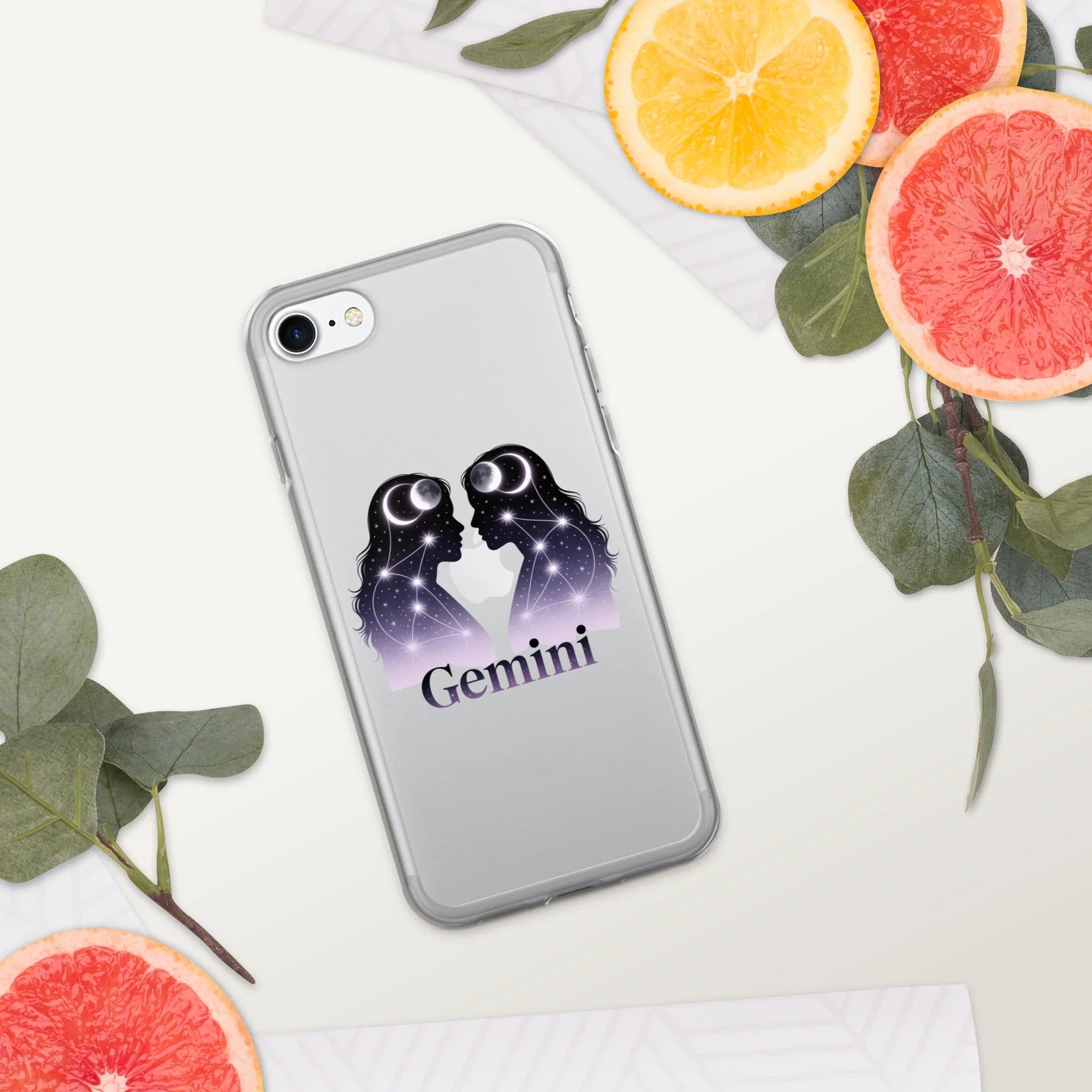 Gemini iPhone Case – Twin Lunar Reflections - RaZits