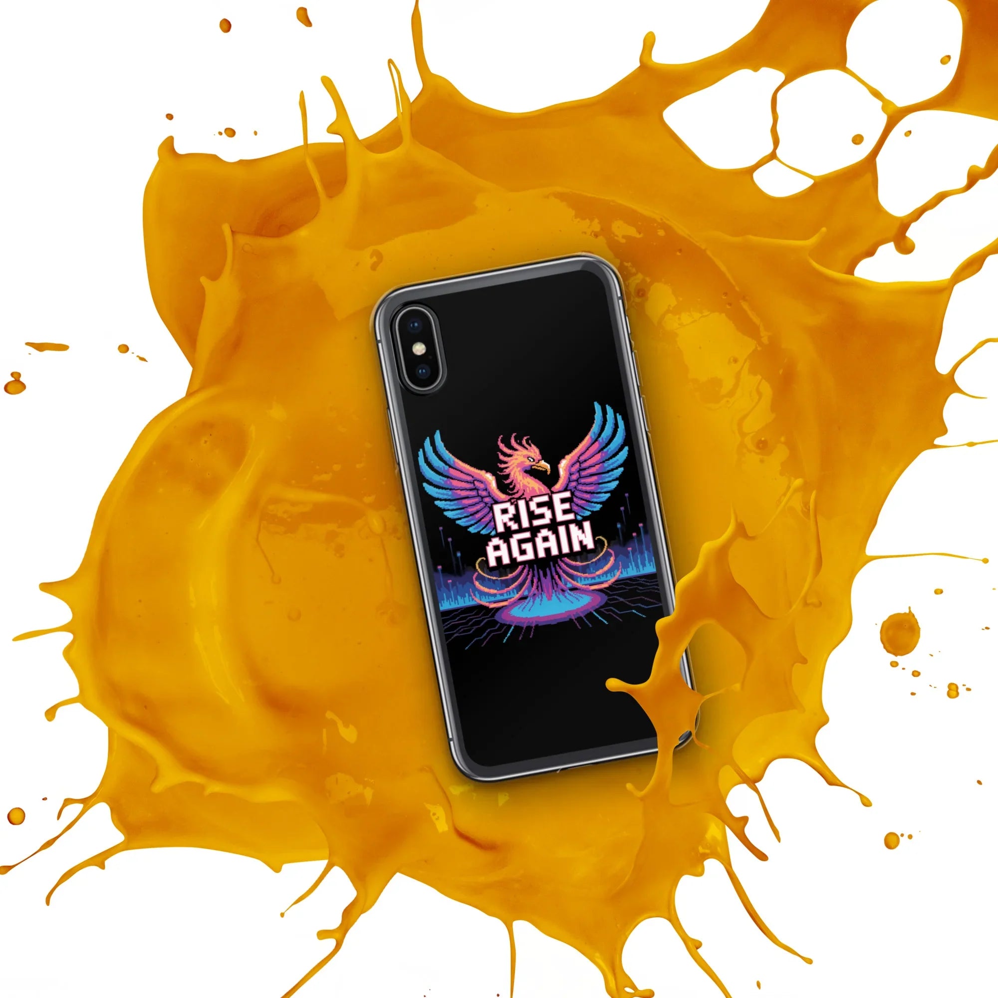 Rise Again Phoenix Pixel Gaming Phone Case - RaZits