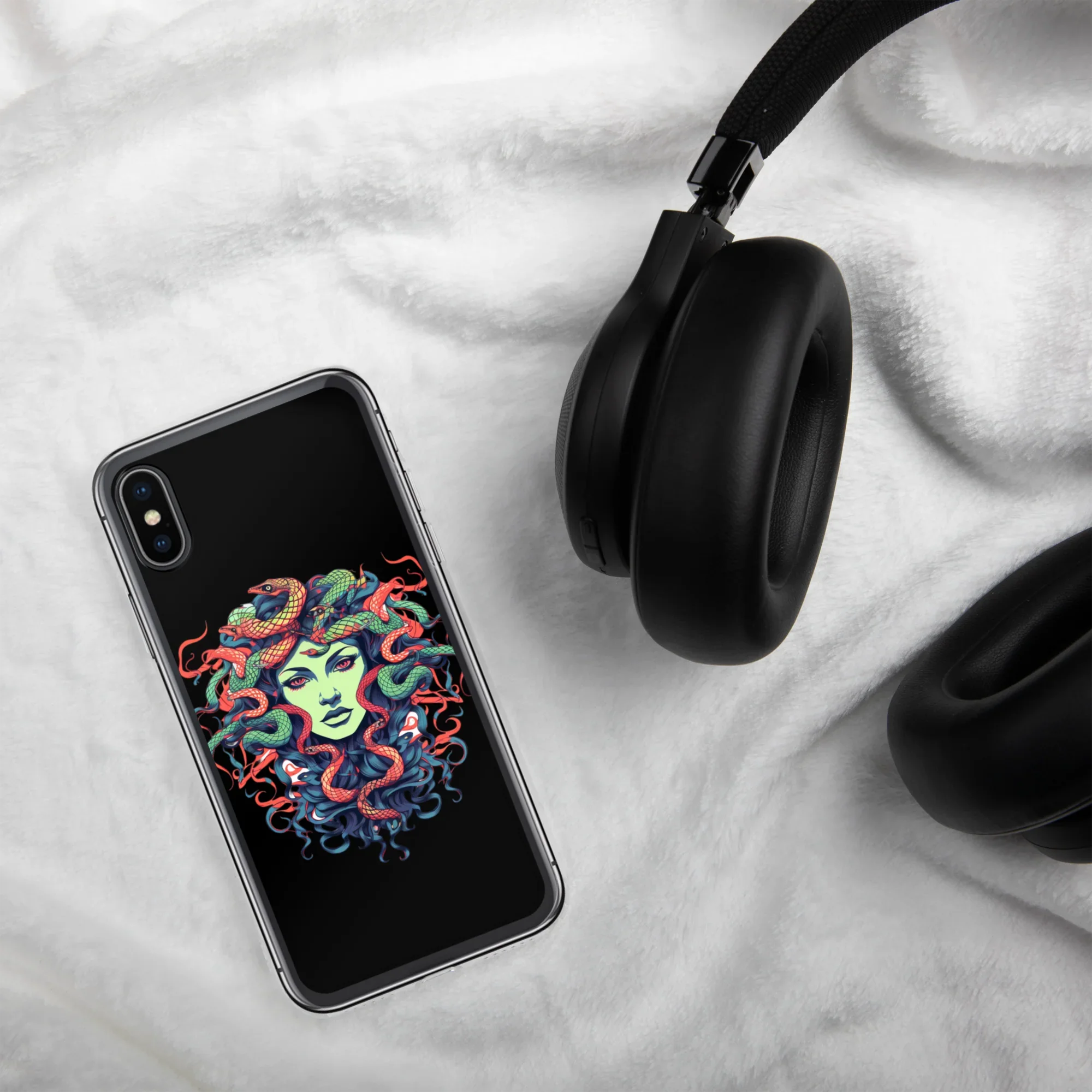 Medusa iPhone Case – Colorful Mythical Art Phone Cover - RaZits