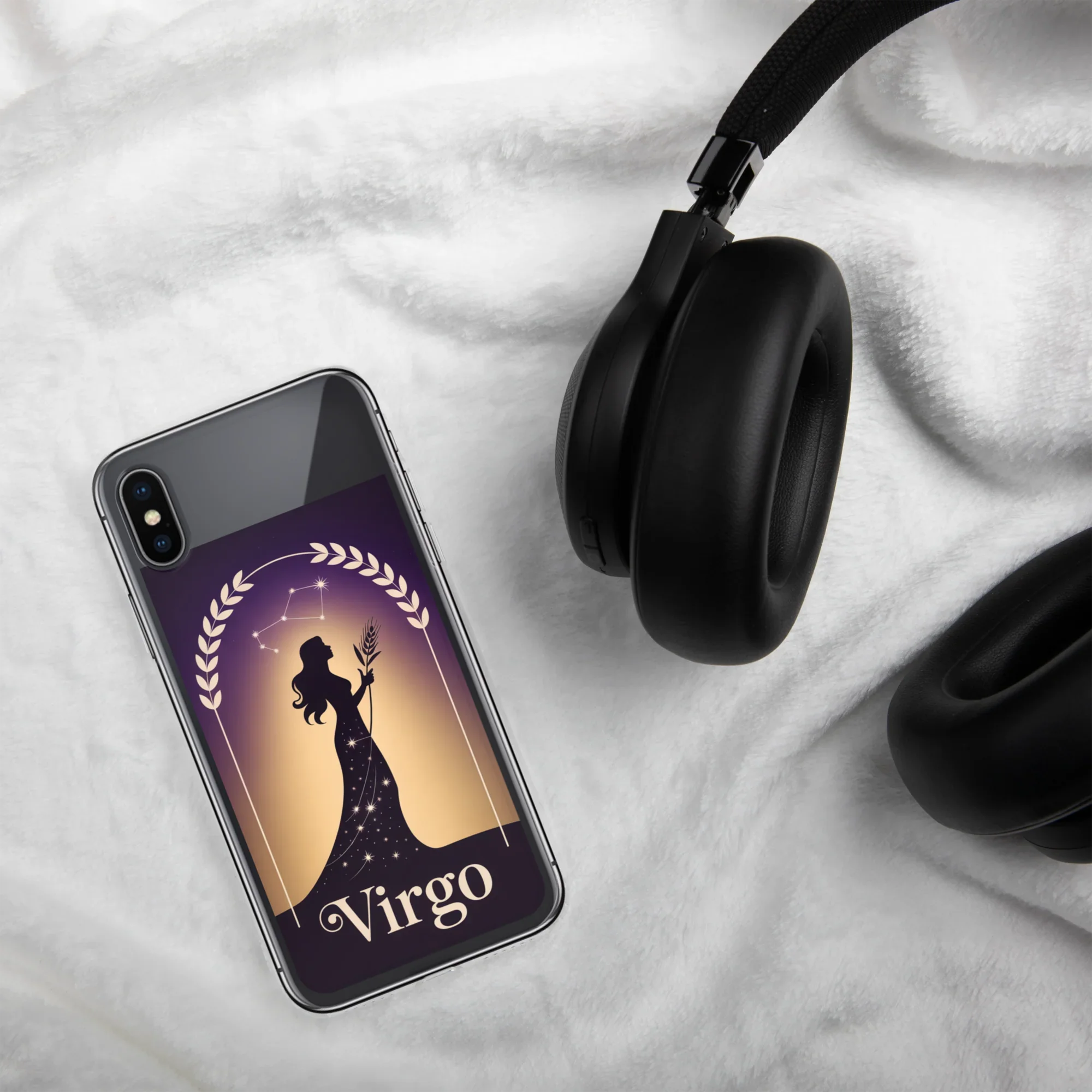 Virgo iPhone Case – Celestial Goddess Silhouette - RaZits
