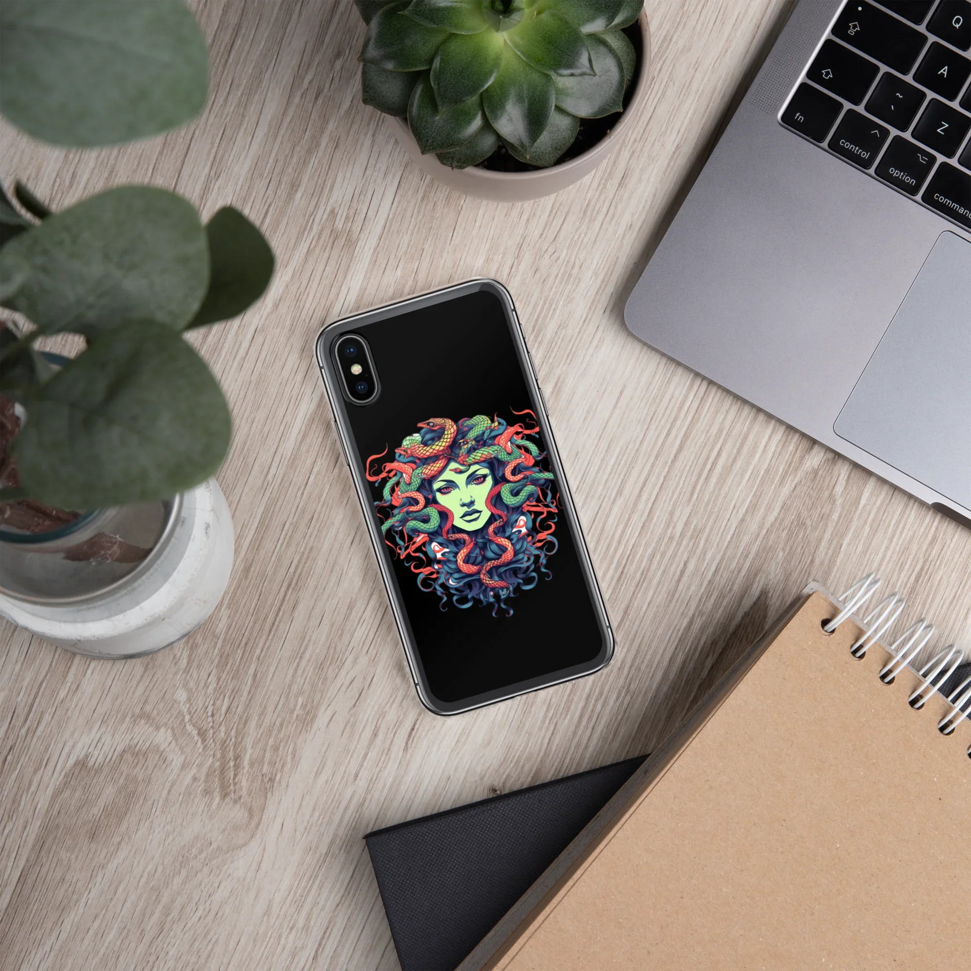Medusa iPhone Case – Colorful Mythical Art Phone Cover - RaZits