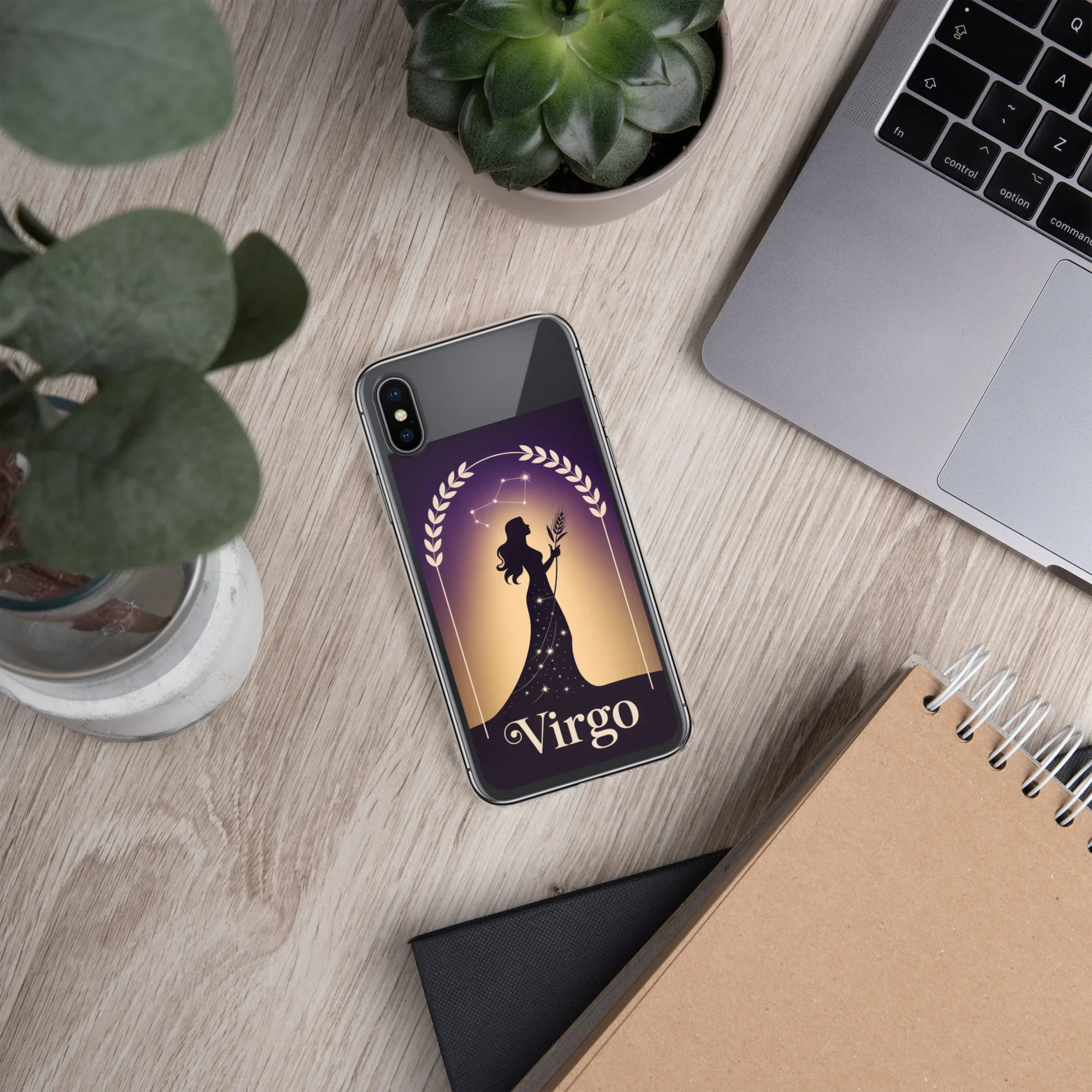 Virgo iPhone Case – Celestial Goddess Silhouette - RaZits
