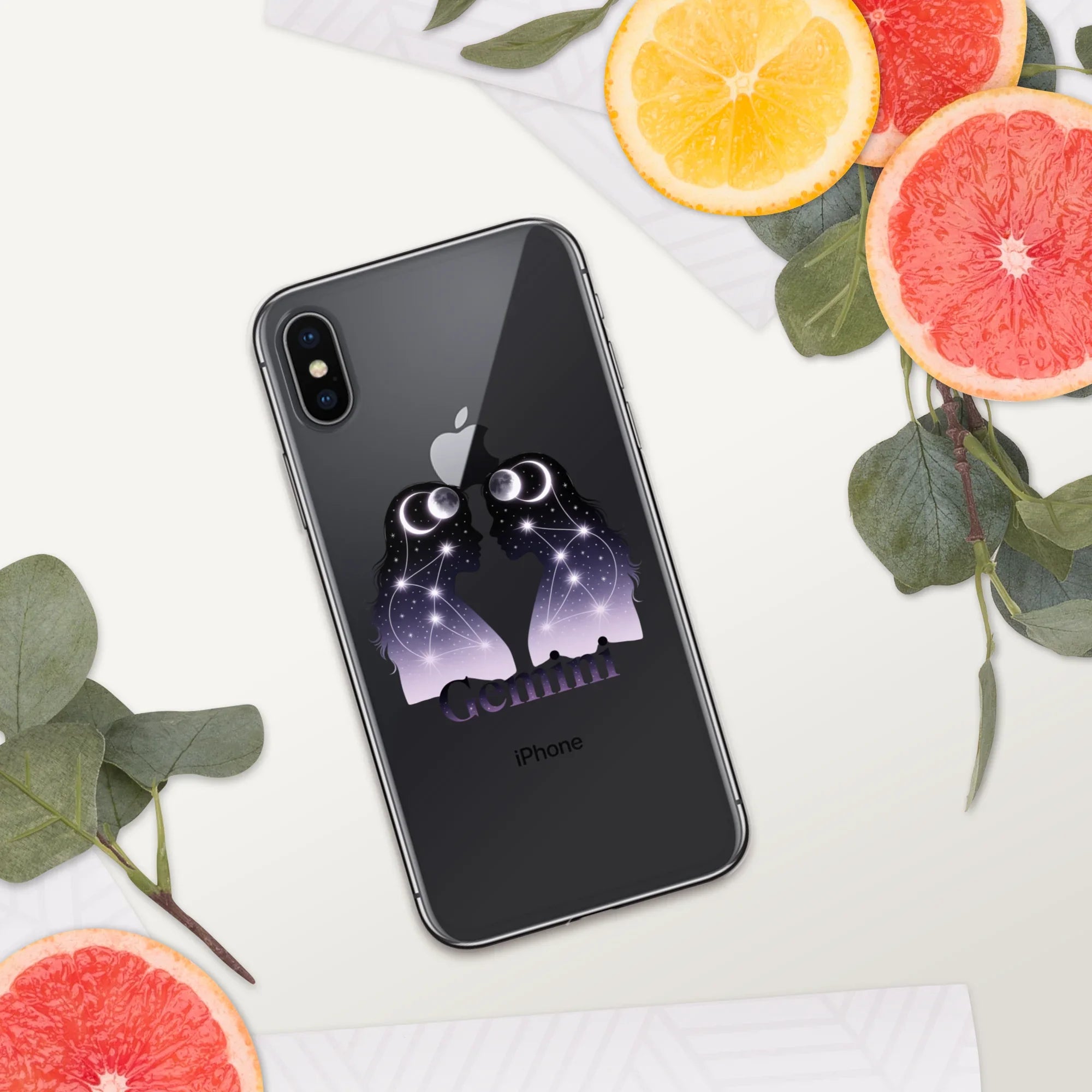 Gemini iPhone Case – Twin Lunar Reflections - RaZits