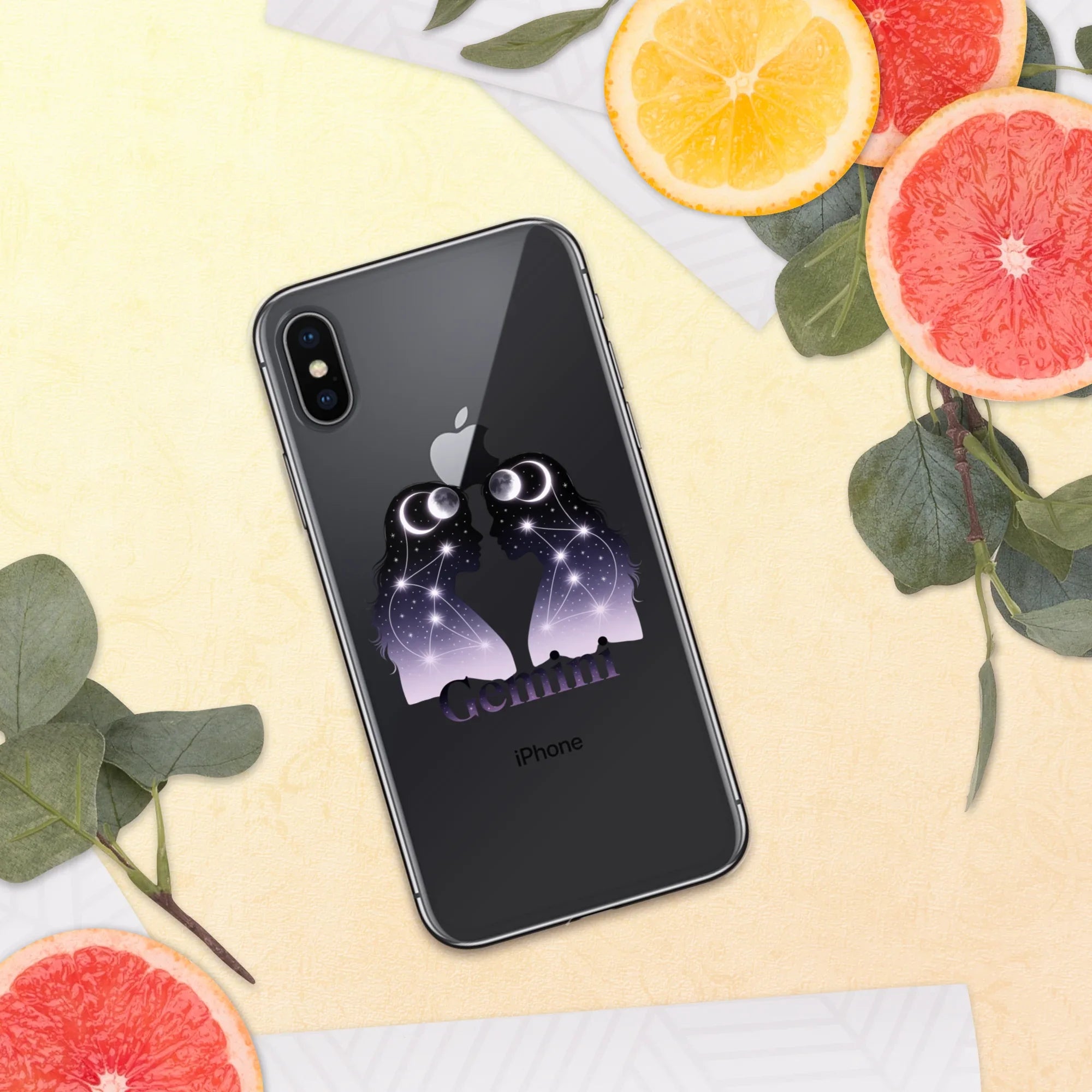 Gemini iPhone Case – Twin Lunar Reflections - RaZits