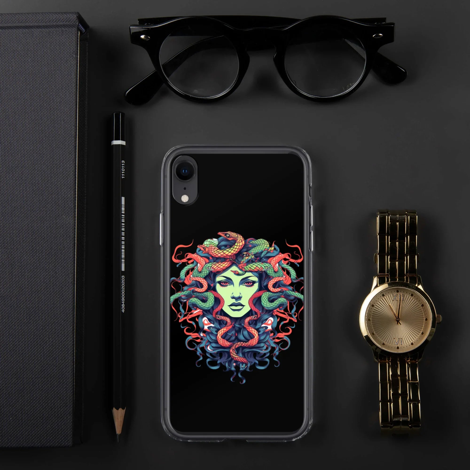 Medusa iPhone Case – Colorful Mythical Art Phone Cover - RaZits