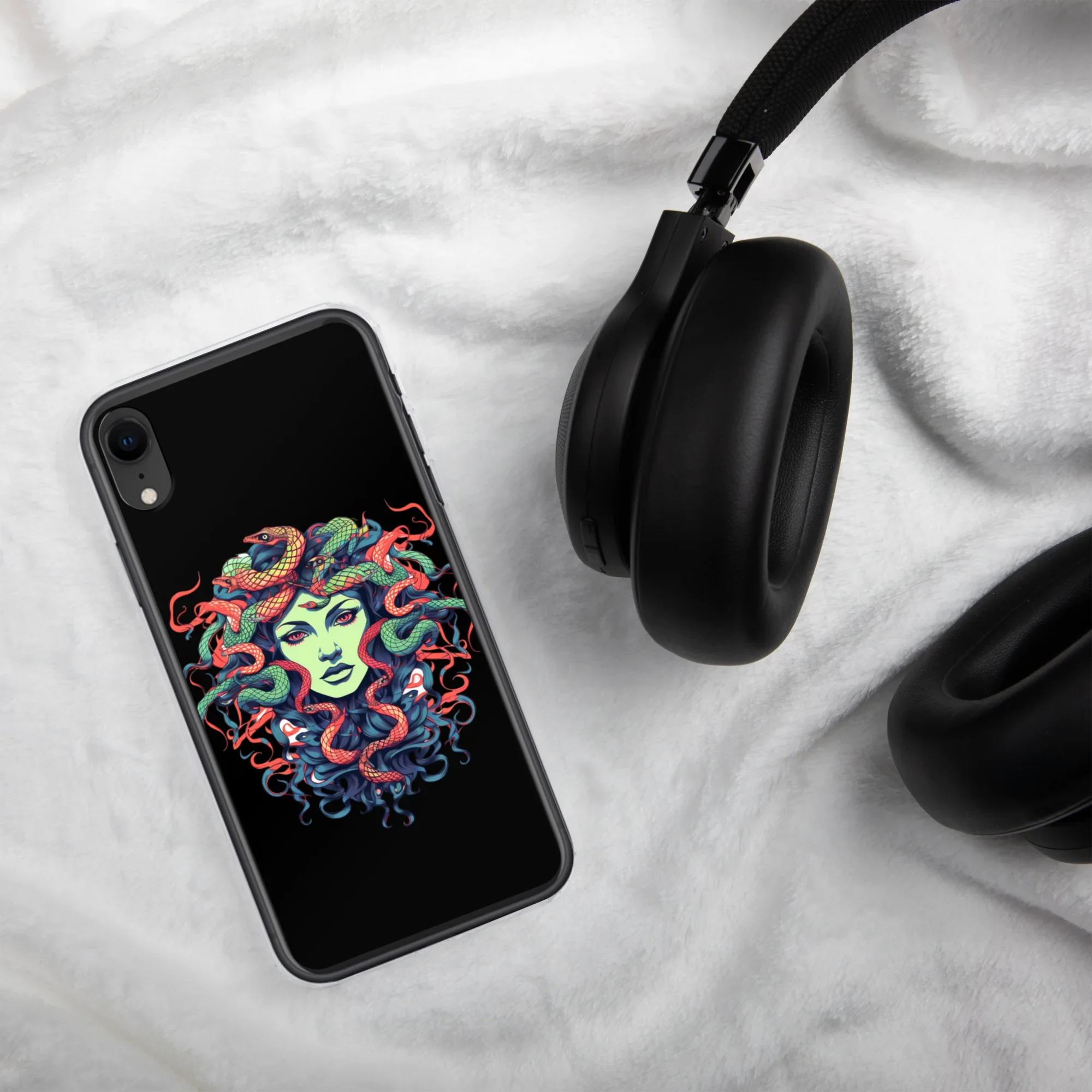 Medusa iPhone Case – Colorful Mythical Art Phone Cover - RaZits