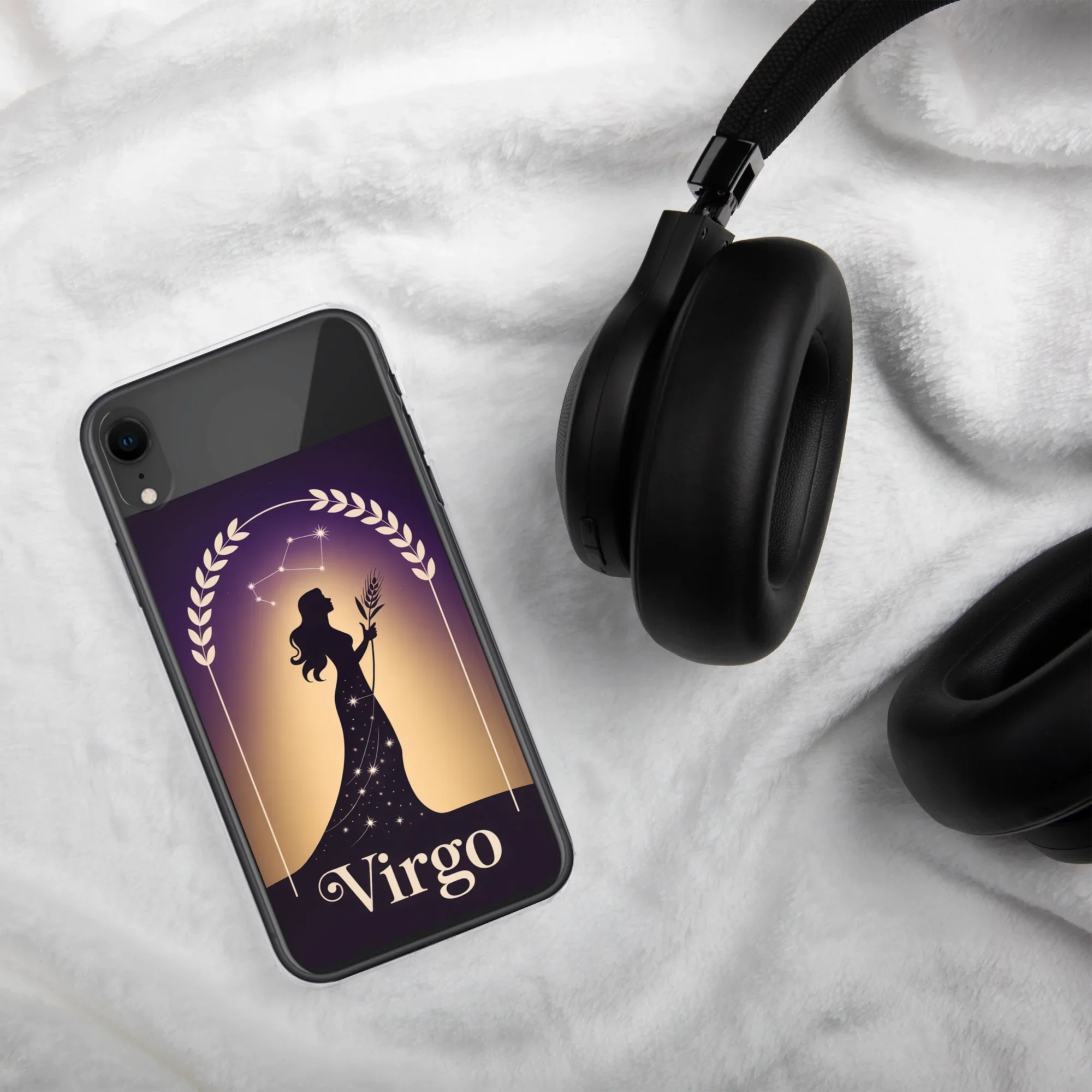 Virgo iPhone Case – Celestial Goddess Silhouette - RaZits