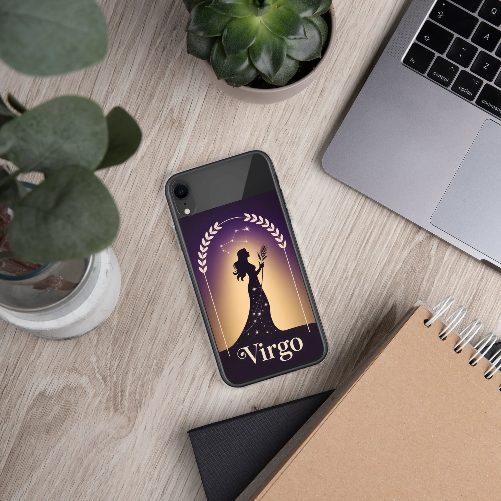 Virgo iPhone Case – Celestial Goddess Silhouette - RaZits