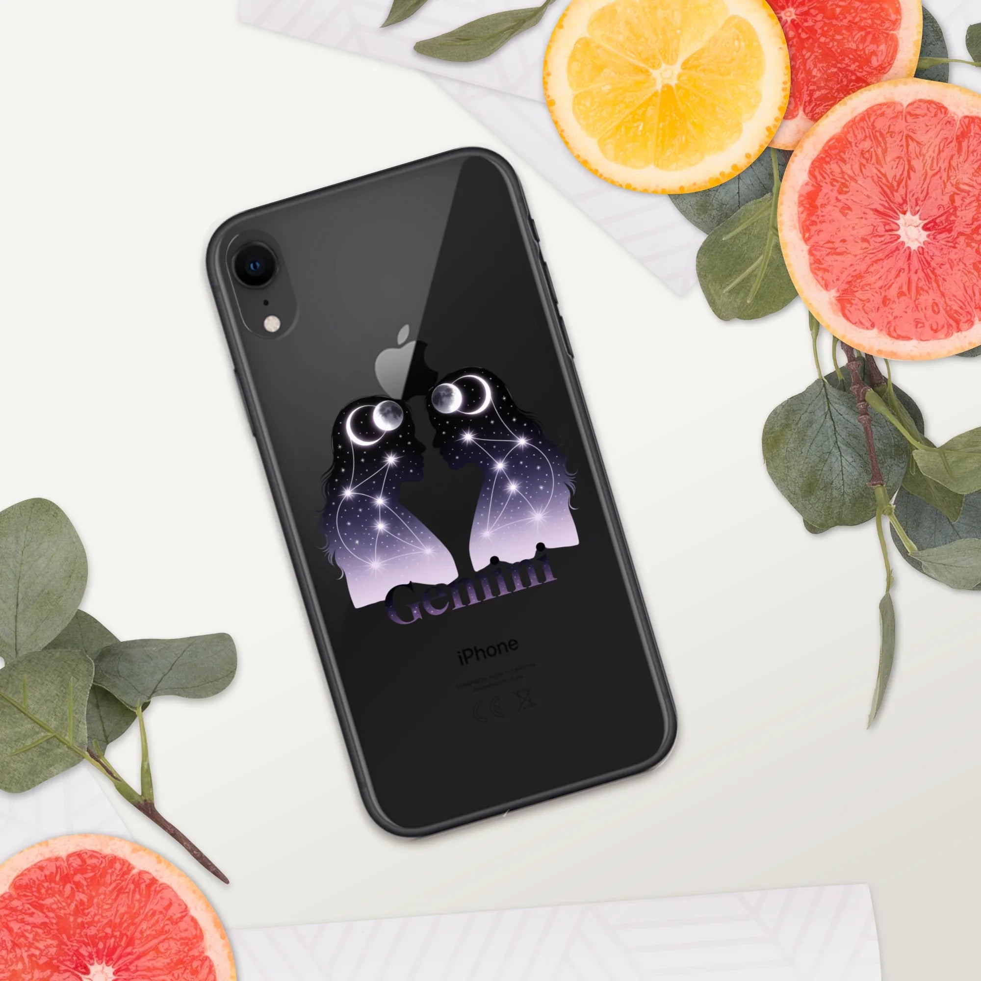Gemini iPhone Case – Twin Lunar Reflections - RaZits