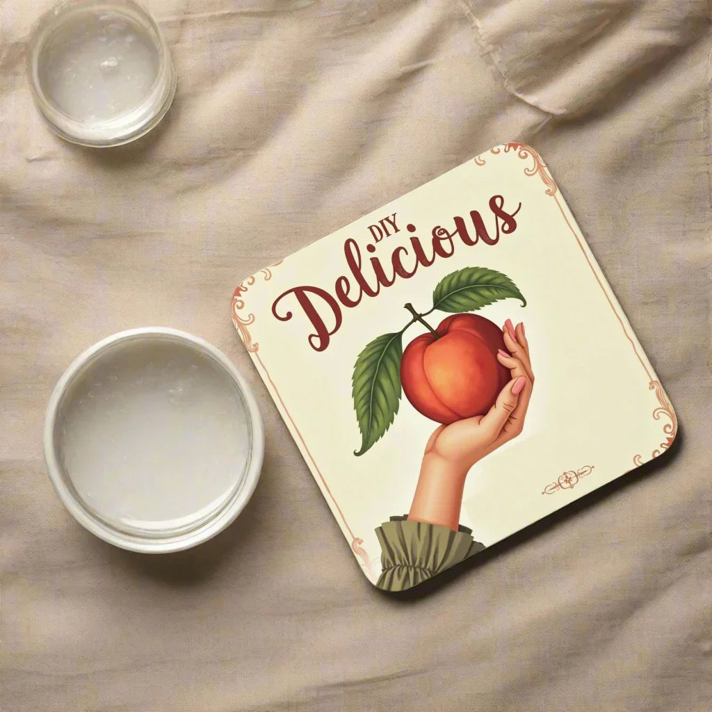 Peach Coaster – DIY Delicious Vintage Fruit Art - RaZits