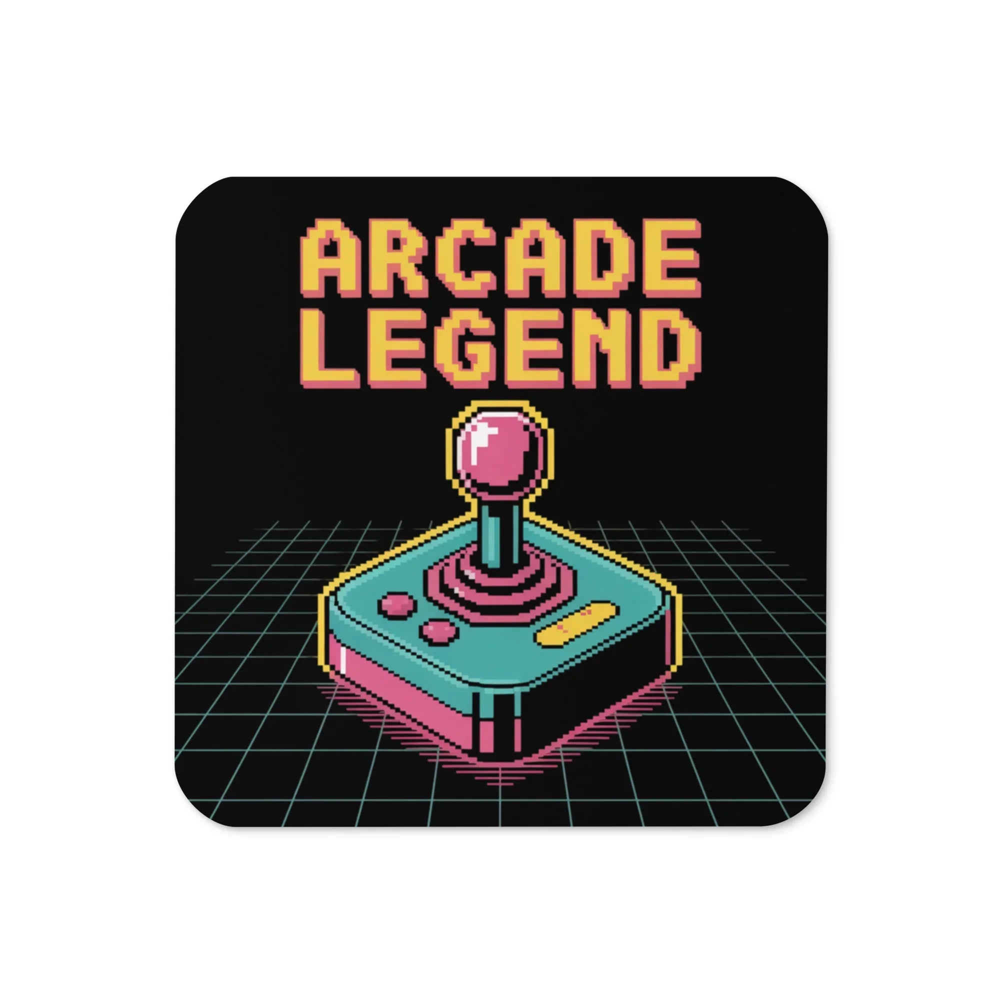 Retro Arcade Legend Coasters – Pixel Gaming Desk Decor - RaZits