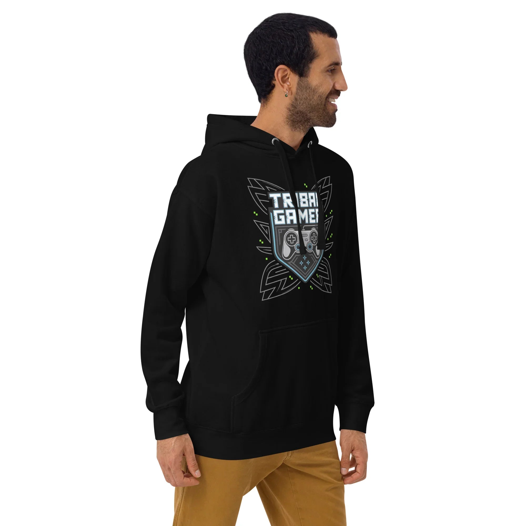 Tribal Gamer Hoodie – Esports Gaming Hoodie with Controller Crest Design - RaZits