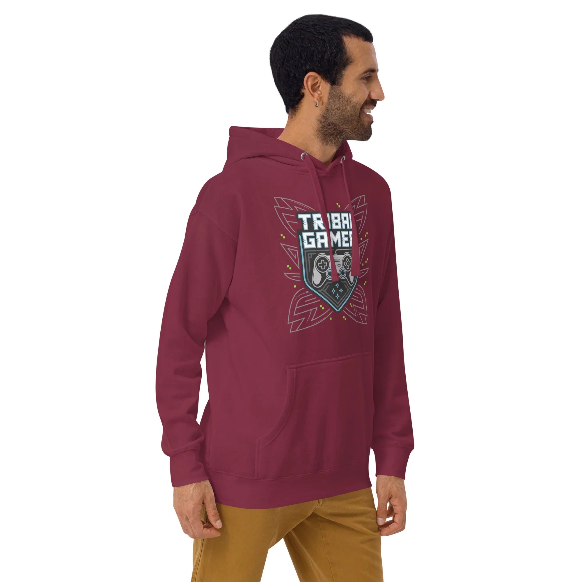 Tribal Gamer Hoodie – Esports Gaming Hoodie with Controller Crest Design - RaZits