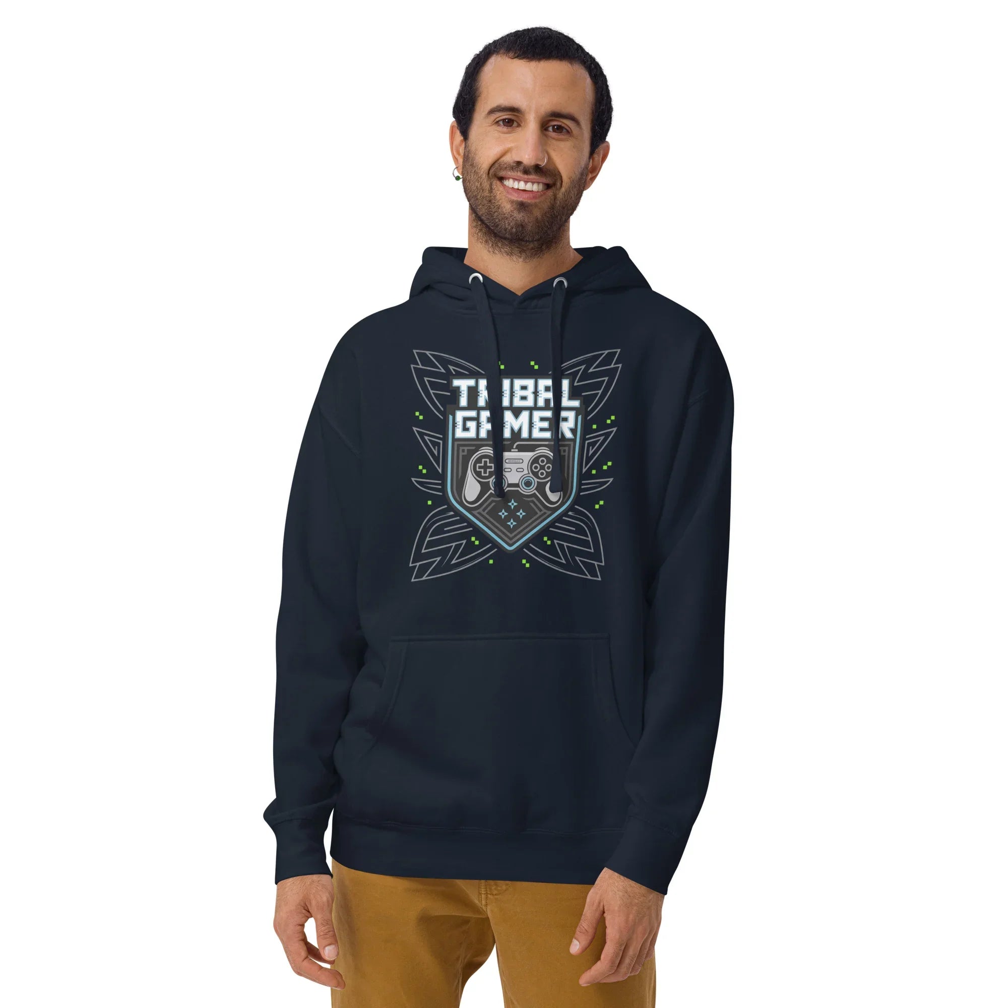 Tribal Gamer Hoodie – Esports Gaming Hoodie with Controller Crest Design - RaZits