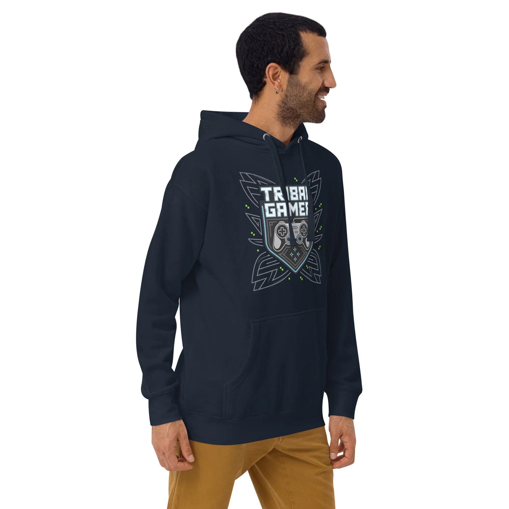 Tribal Gamer Hoodie – Esports Gaming Hoodie with Controller Crest Design - RaZits