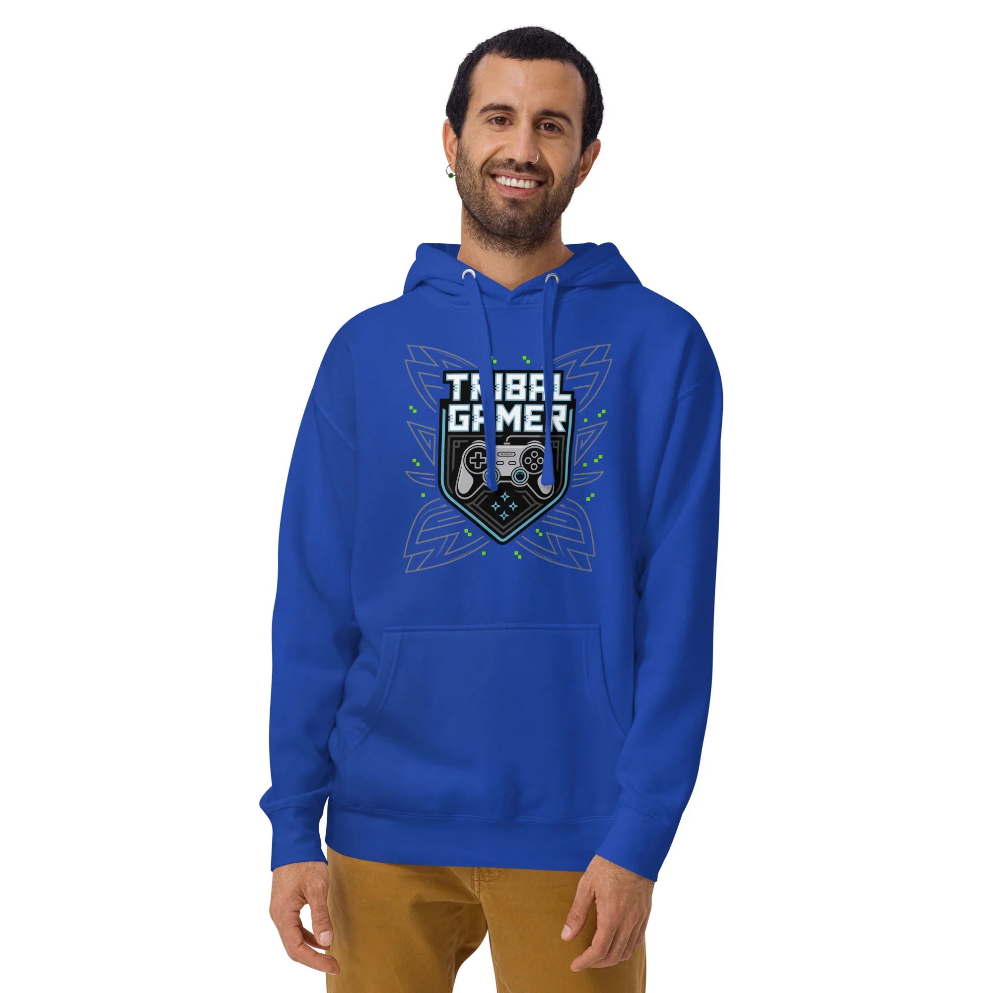 Tribal Gamer Hoodie – Esports Gaming Hoodie with Controller Crest Design - RaZits