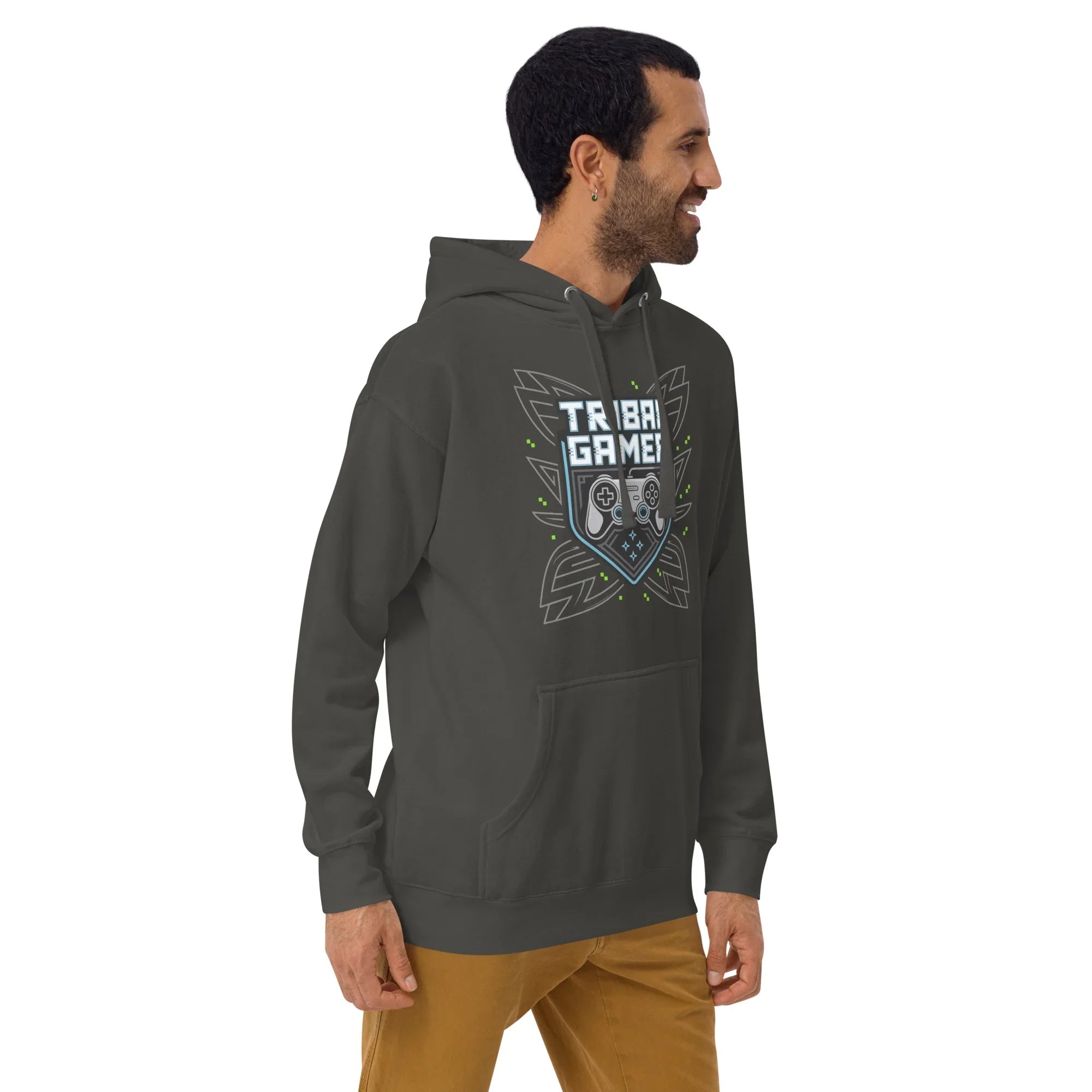 Tribal Gamer Hoodie – Esports Gaming Hoodie with Controller Crest Design - RaZits