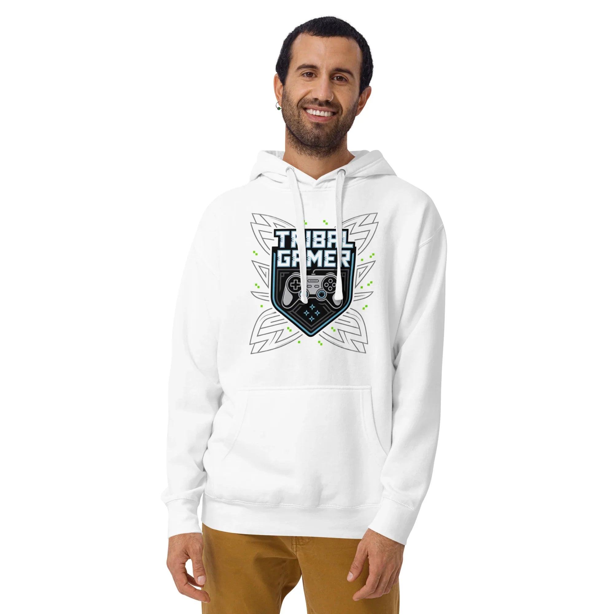 Tribal Gamer Hoodie – Esports Gaming Hoodie with Controller Crest Design - RaZits