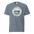 Crater Lake National Park vintage badge t-shirt in Blue Jean, front view