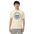 Crater Lake National Park vintage badge t-shirt in Ivory worn by a model, front view