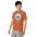 Crater Lake National Park vintage badge t-shirt in Yam worn by a model, side front view