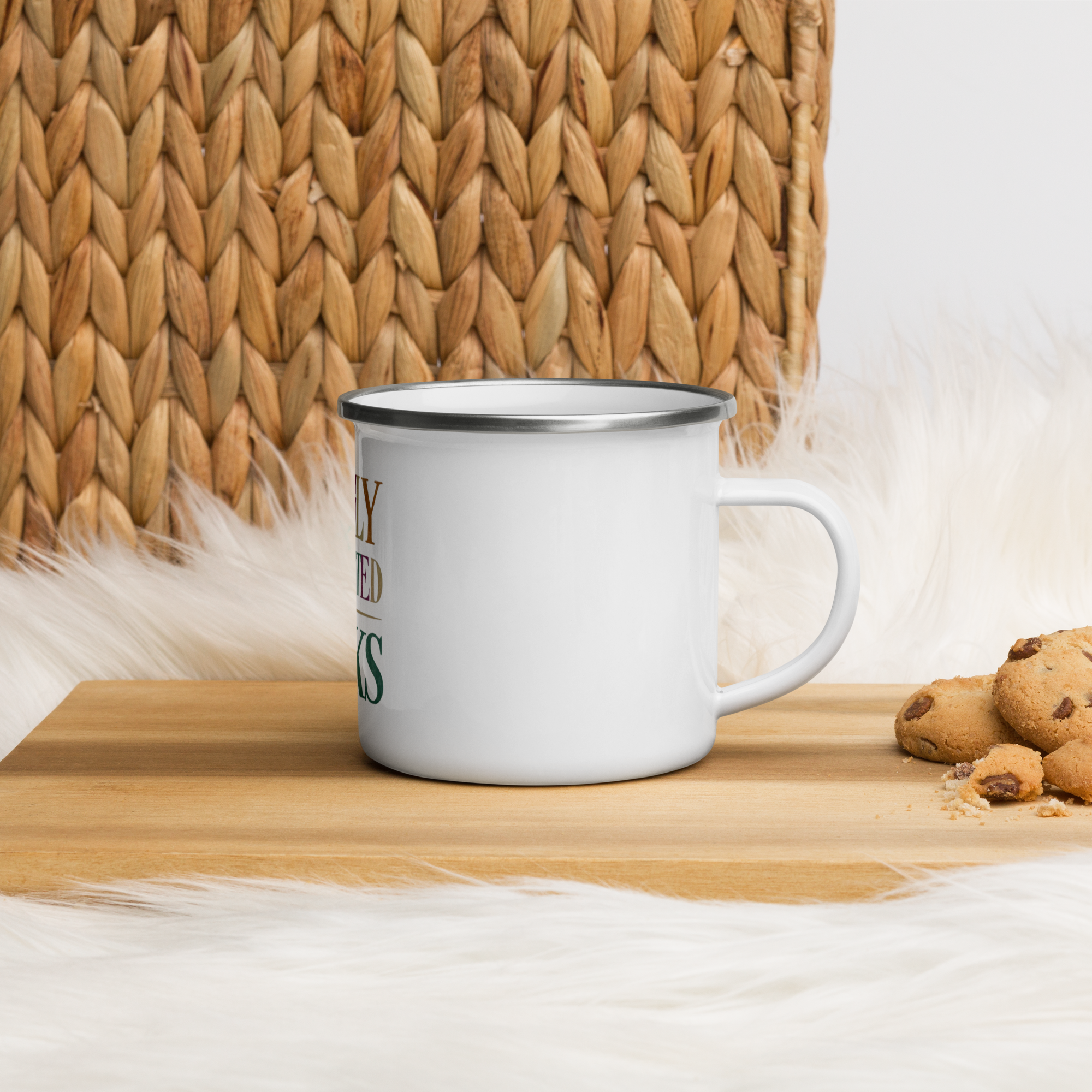 Book Lover Coffee Mug – Lightweight & Durable Enamel Mug for Readers.