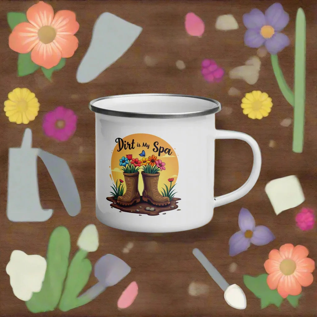 Dirt is My Spa Enamel Mug - RaZits