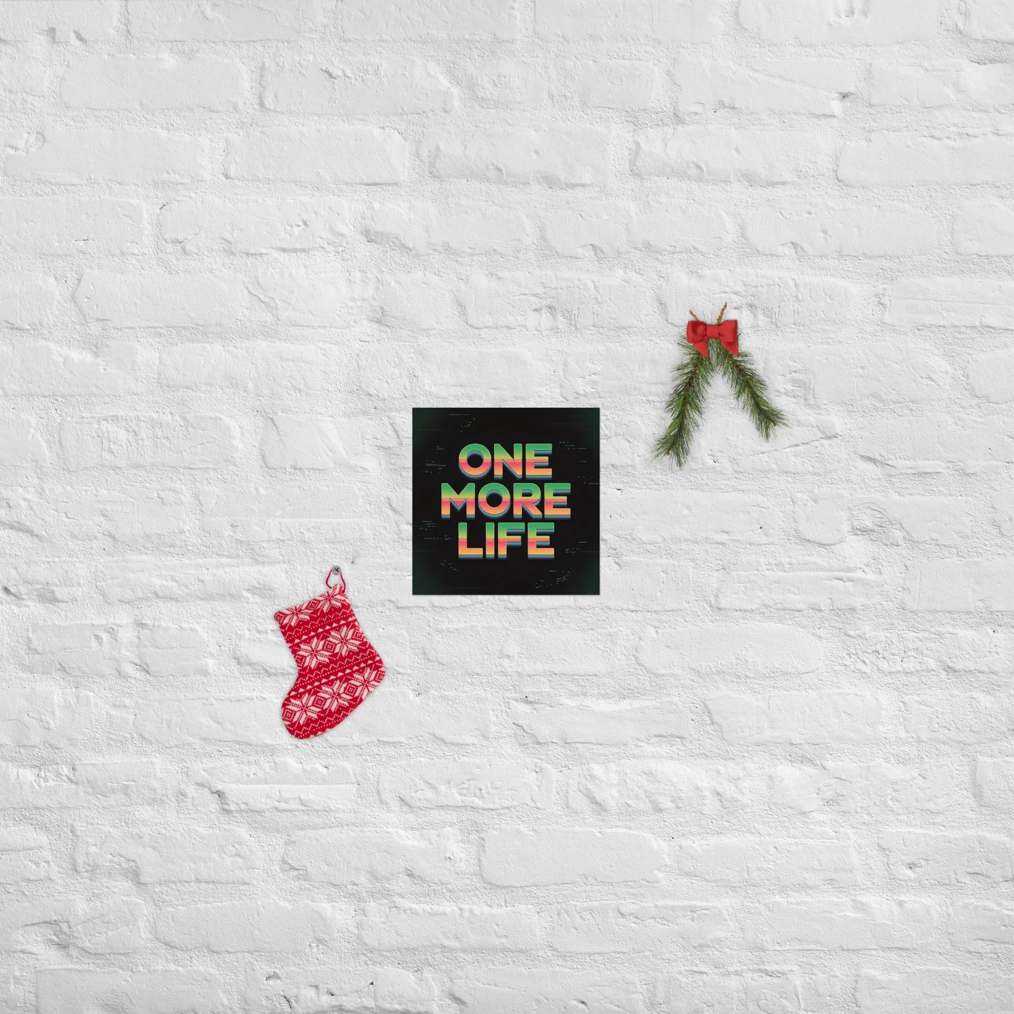 One More Life Retro Gamer Motivation Poster - RaZits