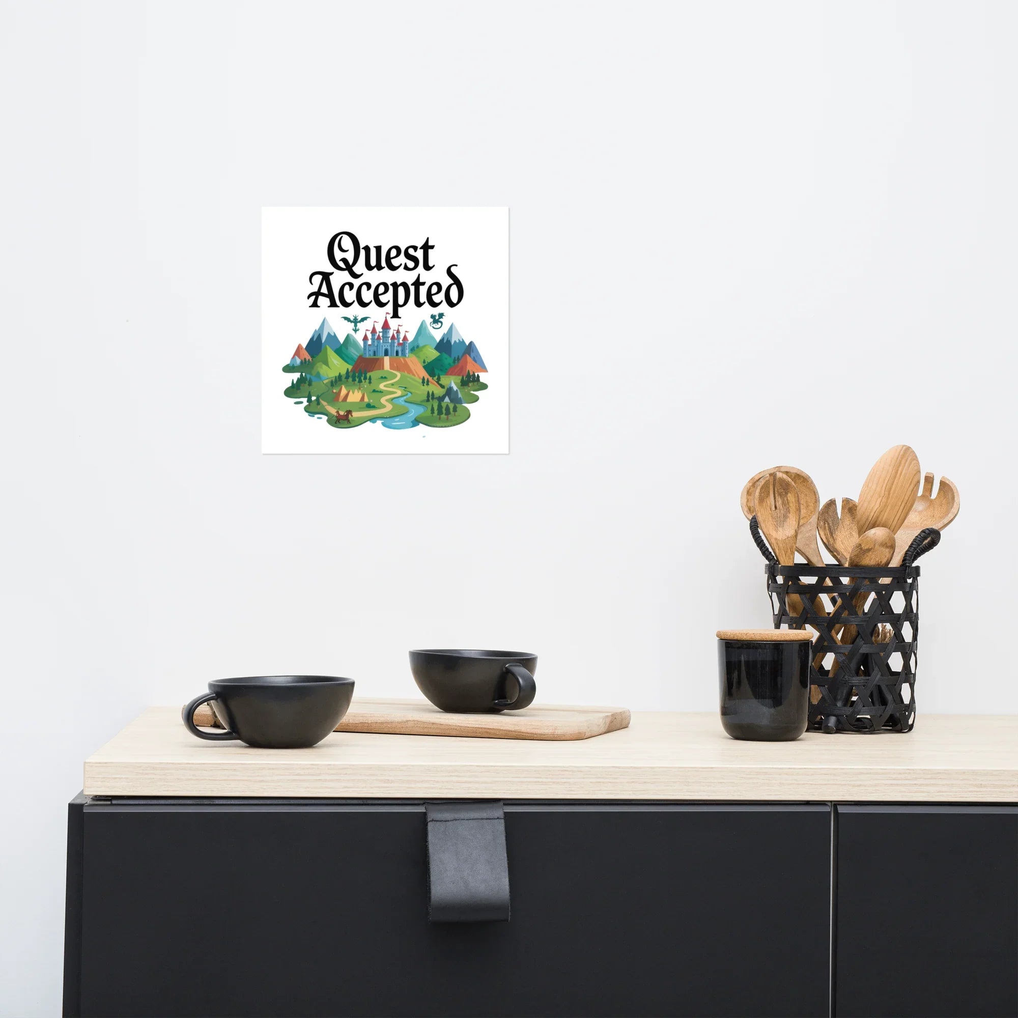 Quest Accepted Poster – Fantasy Adventure Wall Art - RaZits