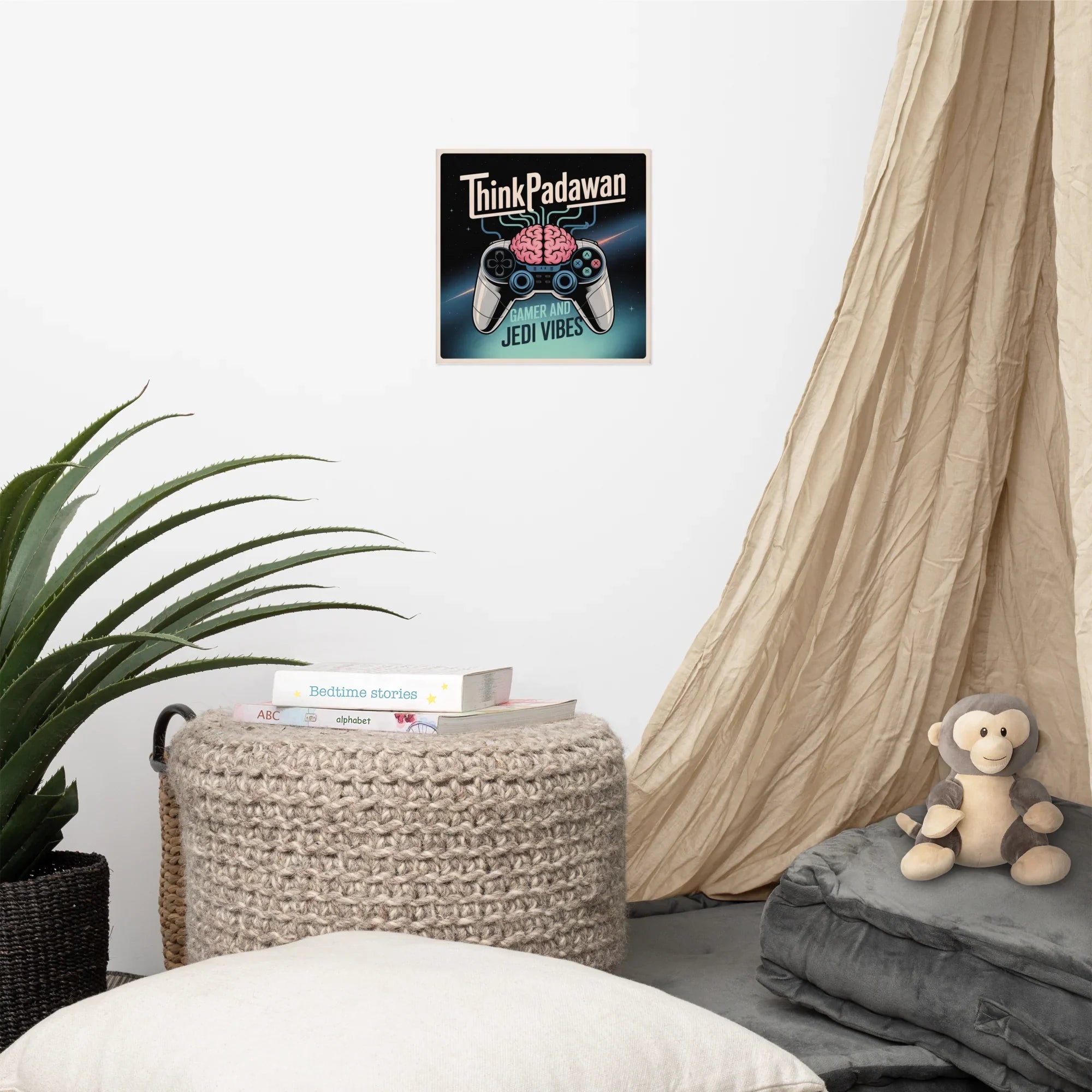 Think Padawan Poster – Jedi Vibes Gamer Wall Art - RaZits